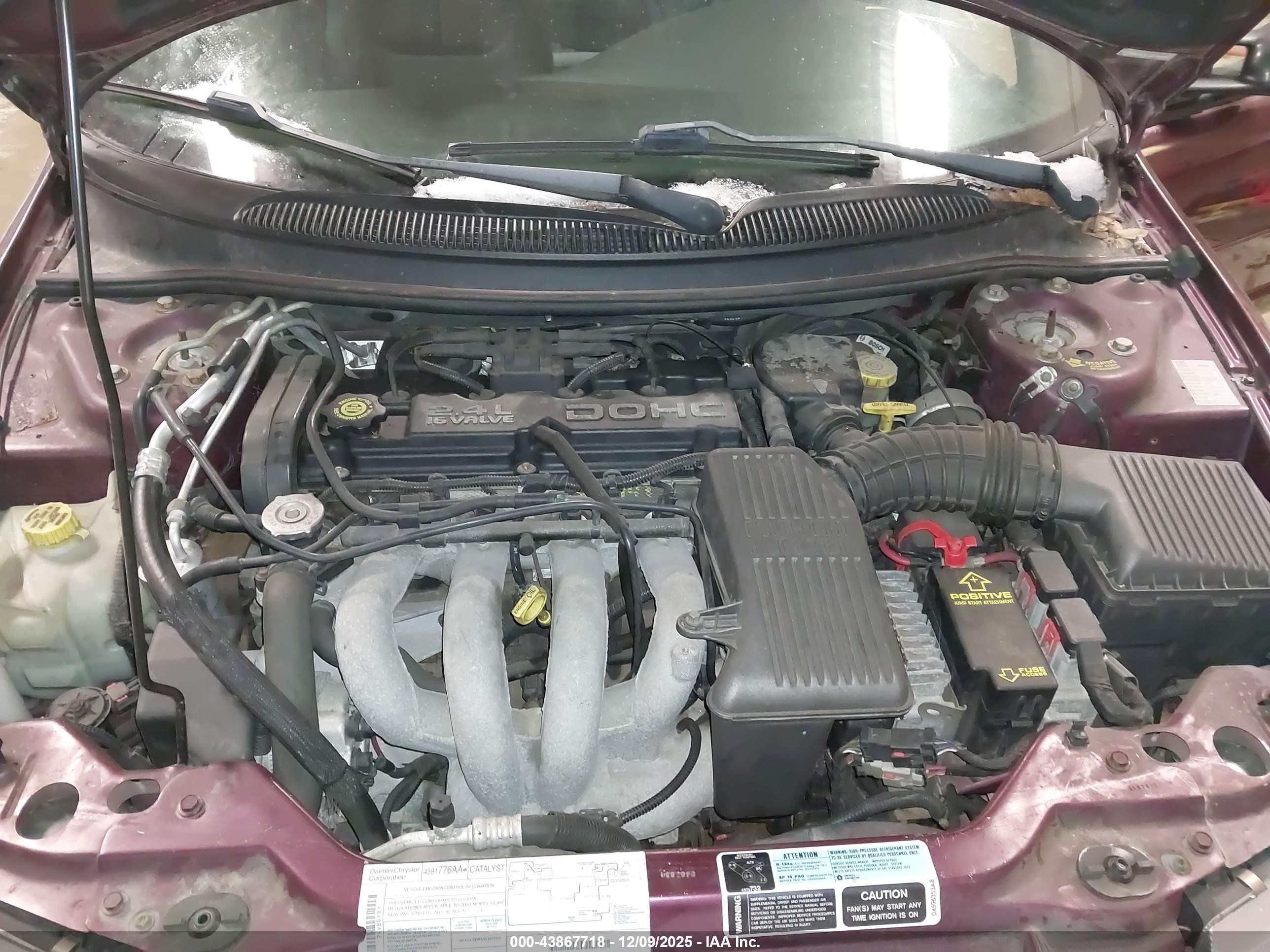 2000 Dodge Stratus Se Purple vin: 1B3EJ46X5YN155058