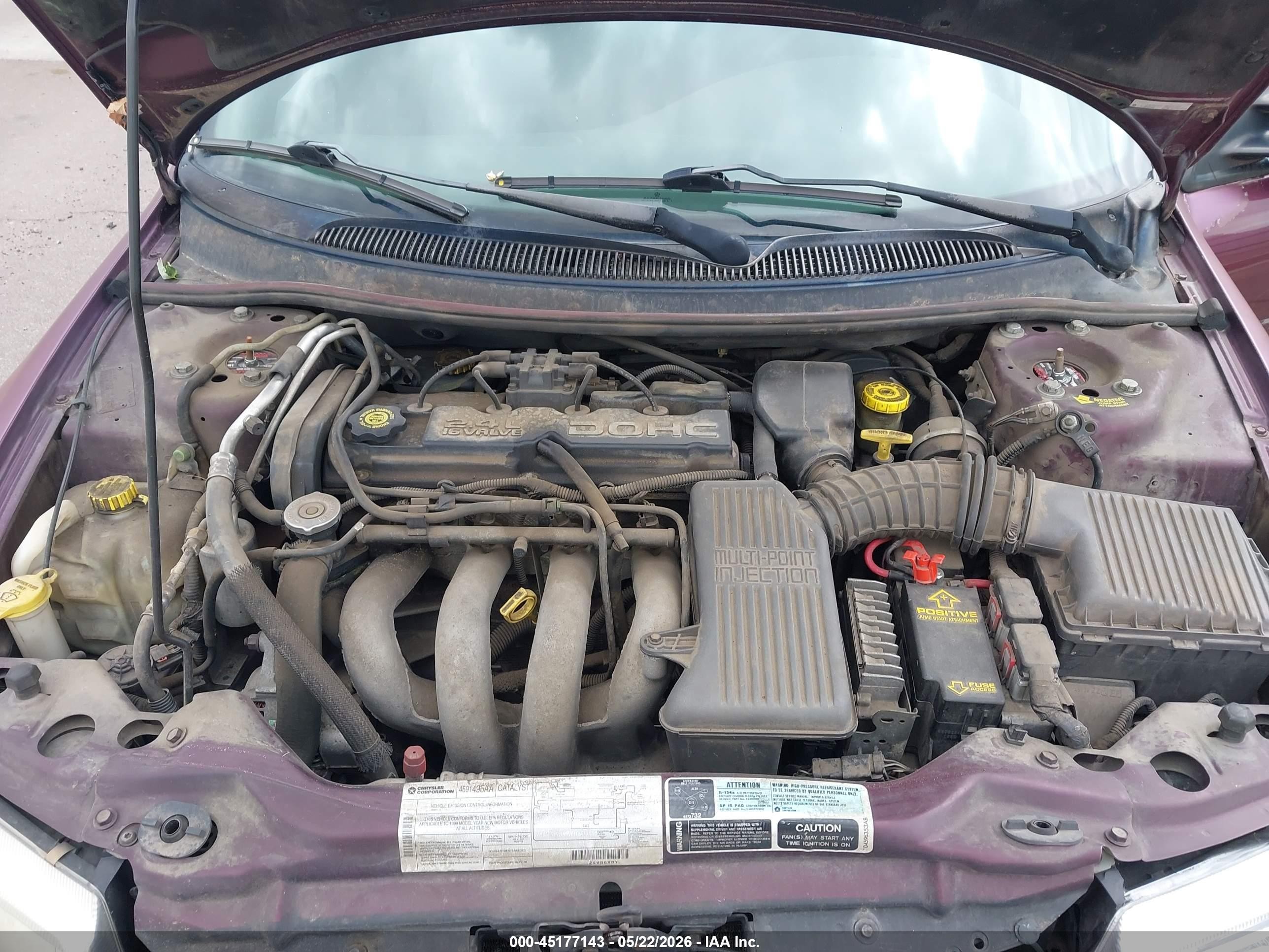 1999 Dodge Stratus   Pink vin: 1B3EJ46X6XN676918