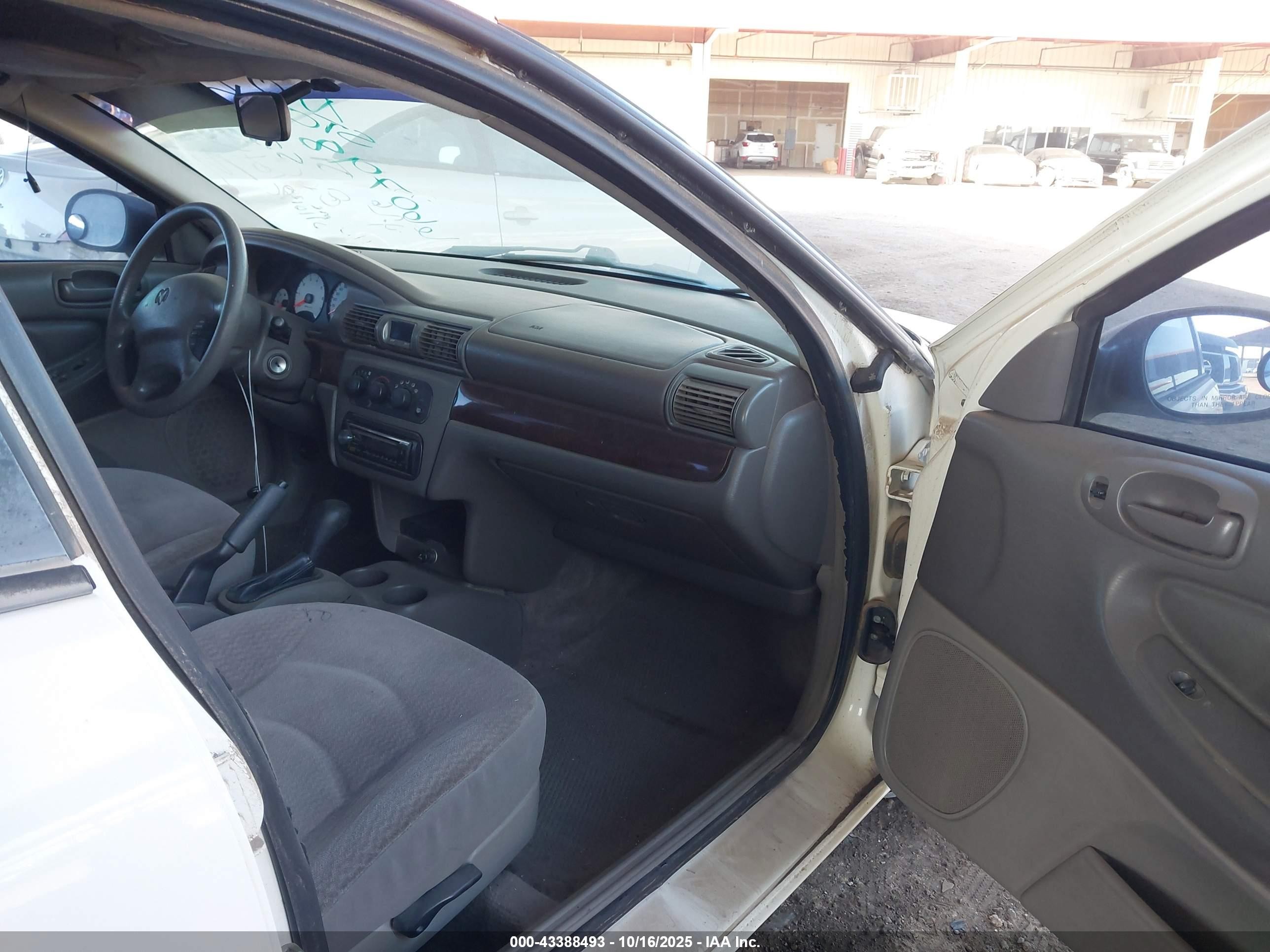 2001 Dodge Stratus Se White vin: 1B3EJ46X91N660798