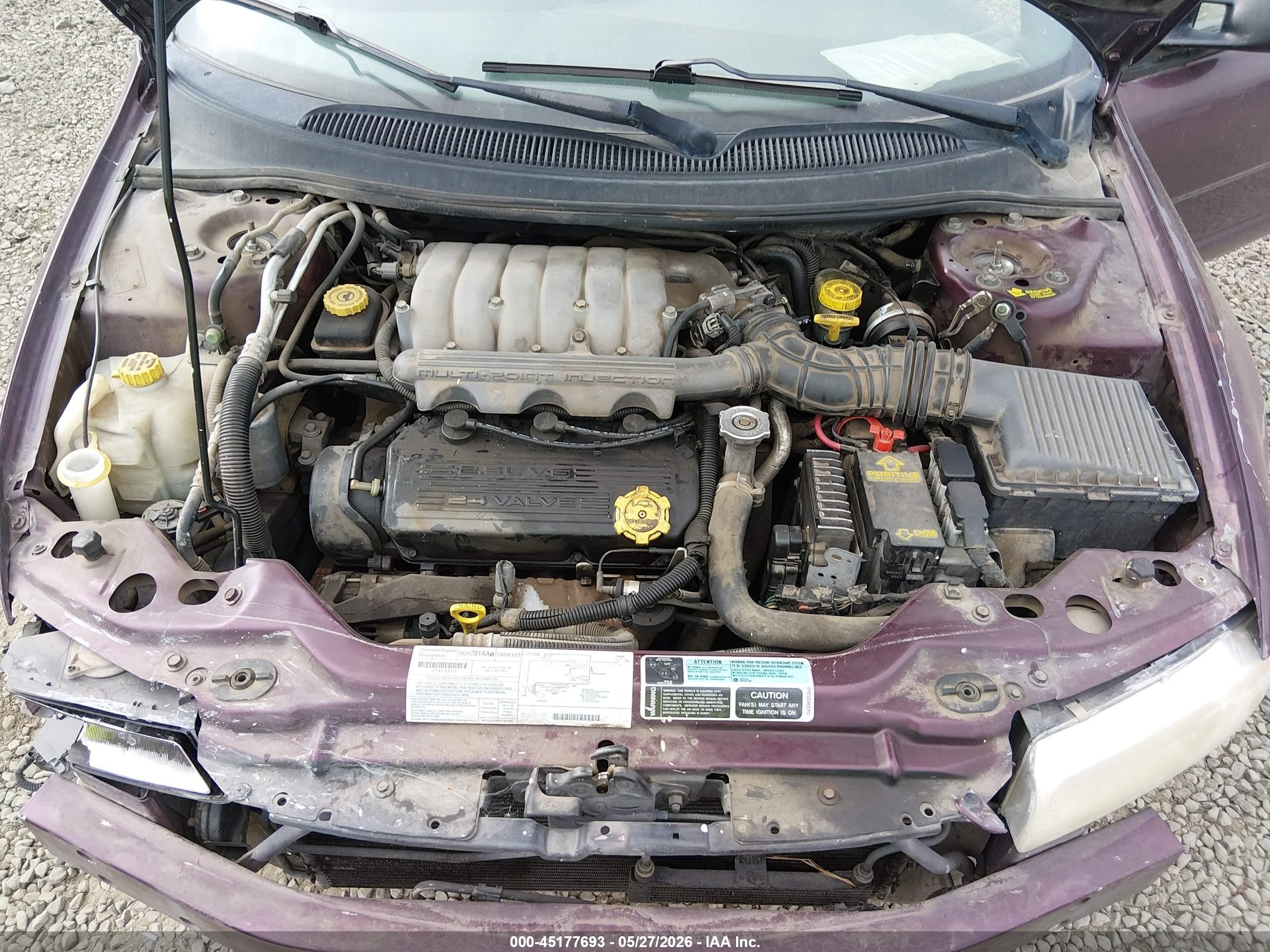 2000 Dodge Stratus Es Фиолетовый vin: 1B3EJ56H4YN250225