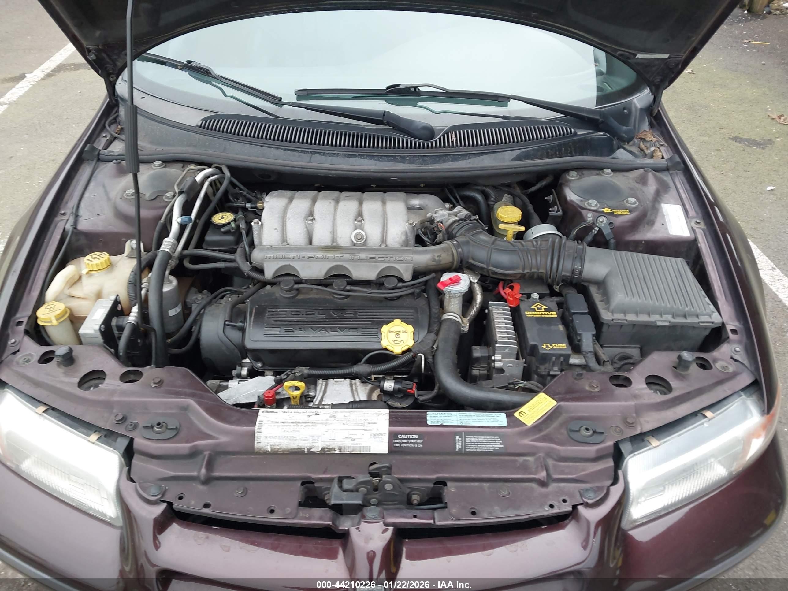 1996 Dodge Stratus Es Темно-бордовый vin: 1B3EJ56H7TN121288