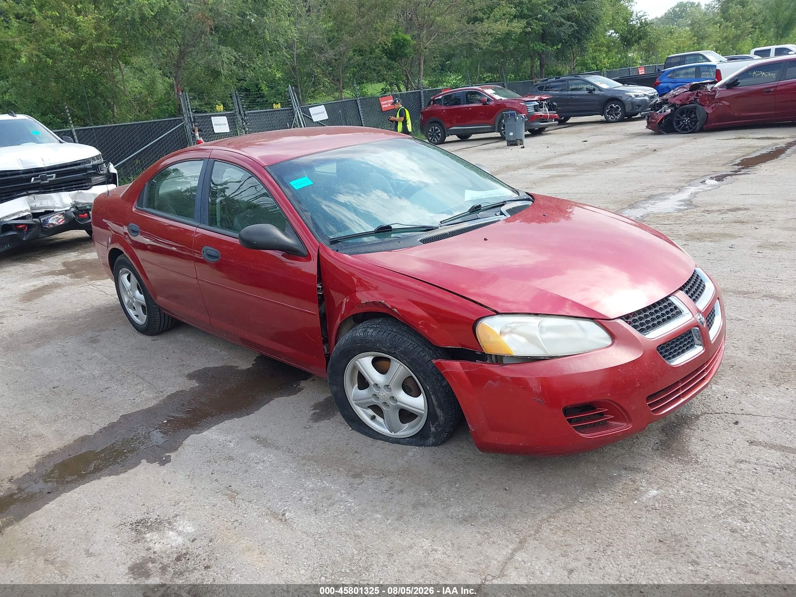 2004 Dodge Stratus Se Red vin: 1B3EL36R04N248585