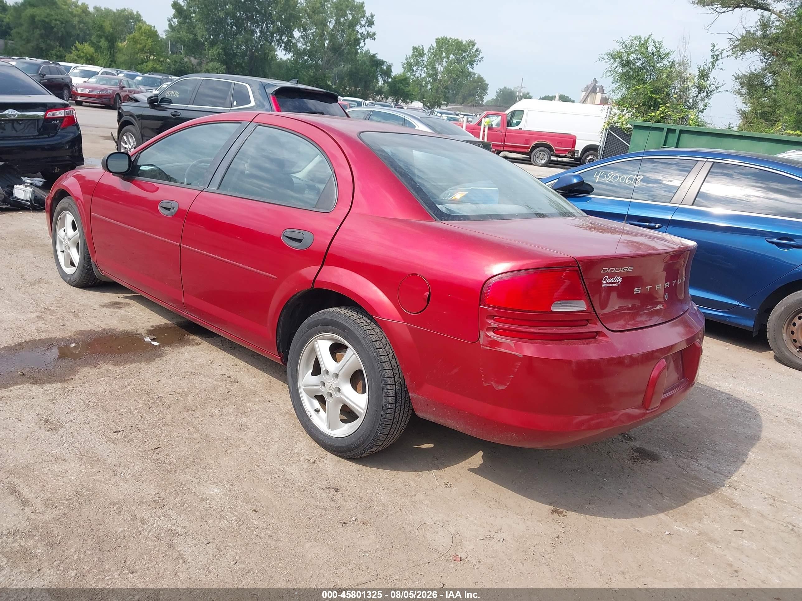 2004 Dodge Stratus Se Red vin: 1B3EL36R04N248585