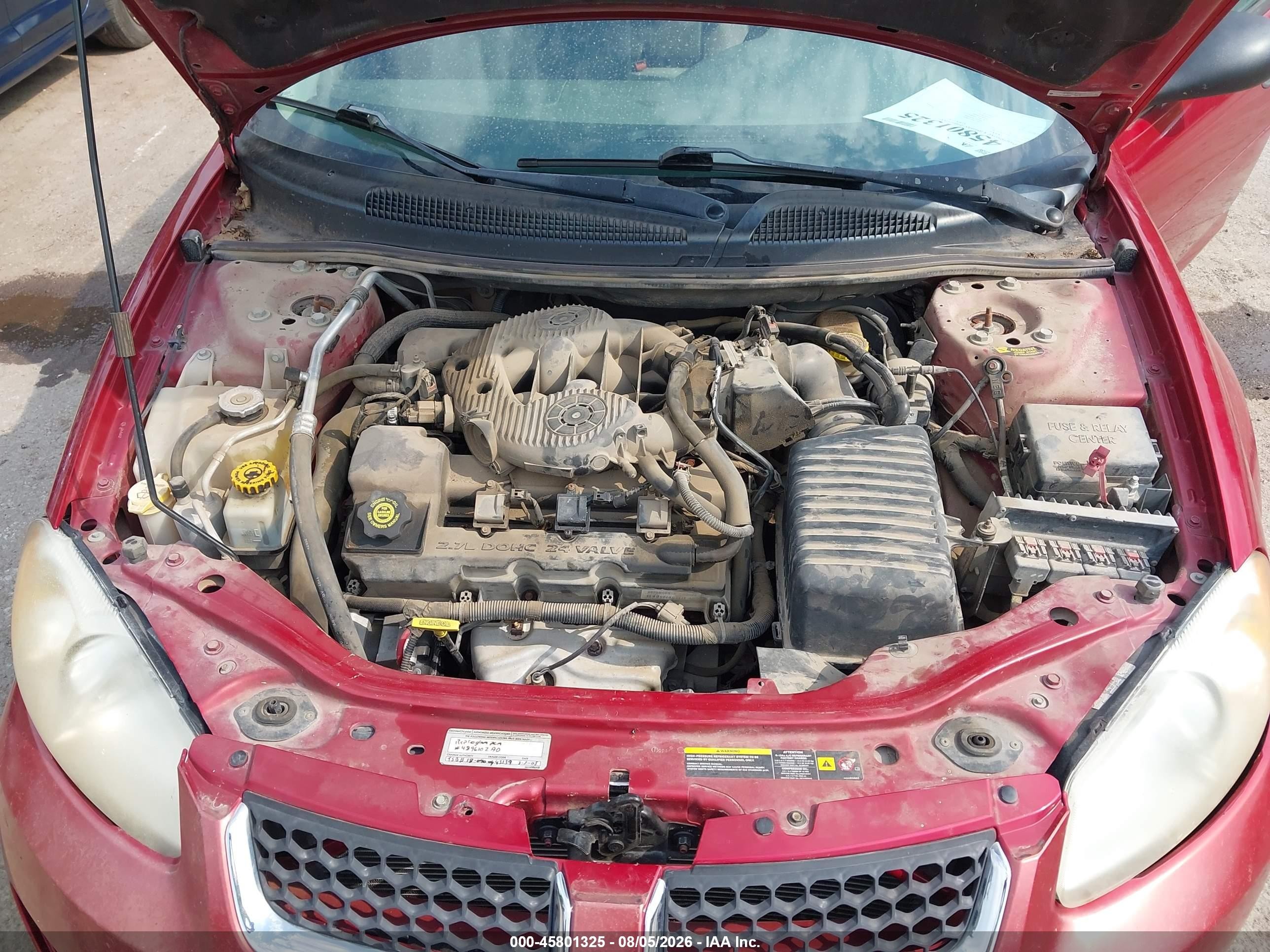2004 Dodge Stratus Se Red vin: 1B3EL36R04N248585