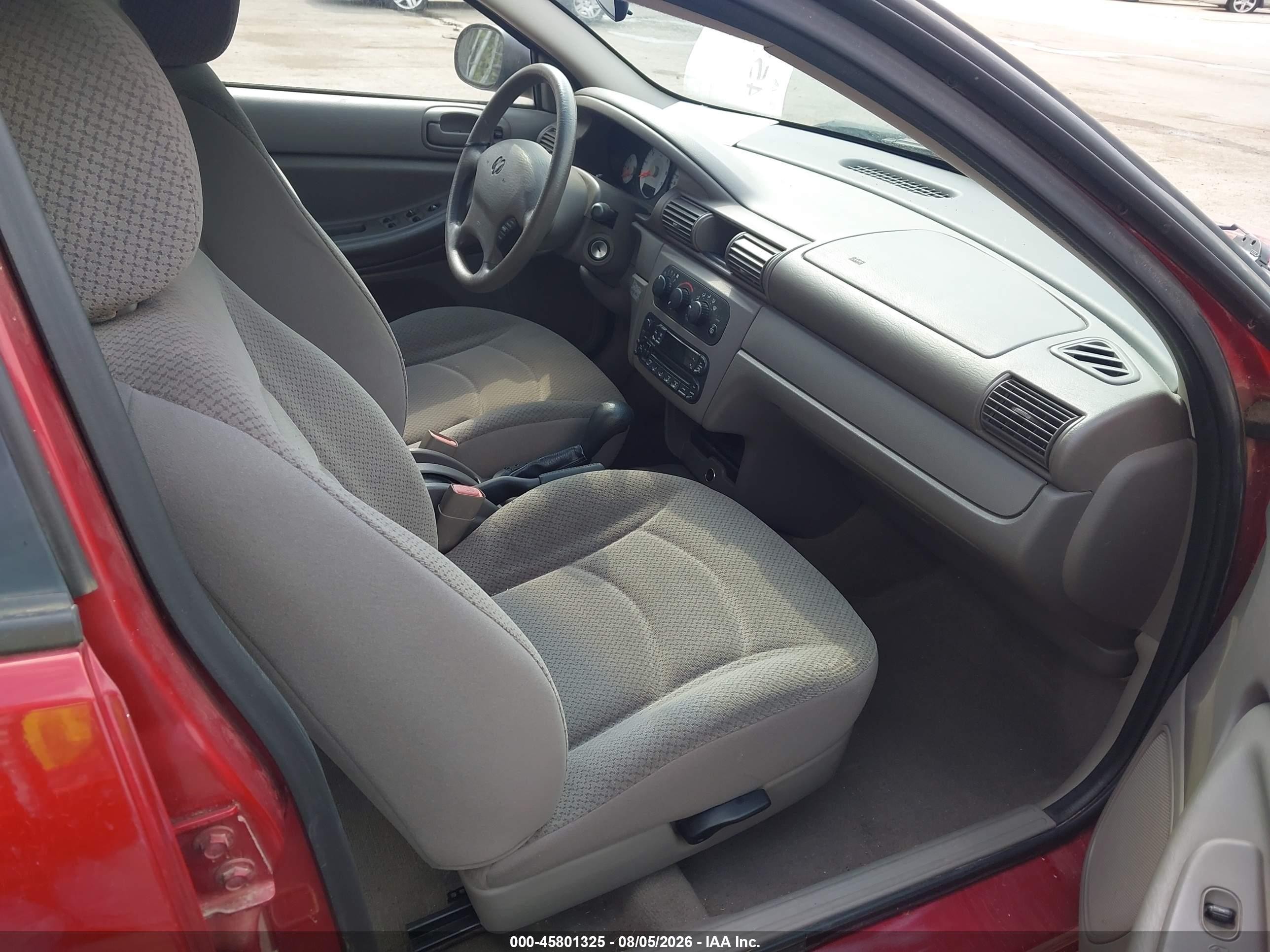 2004 Dodge Stratus Se Red vin: 1B3EL36R04N248585