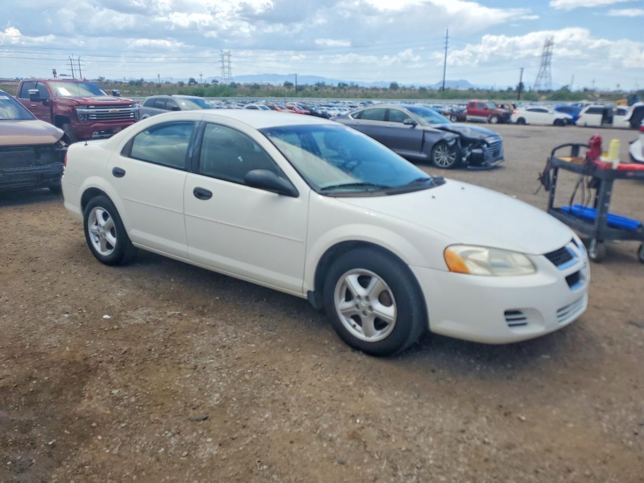 2004 Dodge Stratus Se White vin: 1B3EL36R14N367312