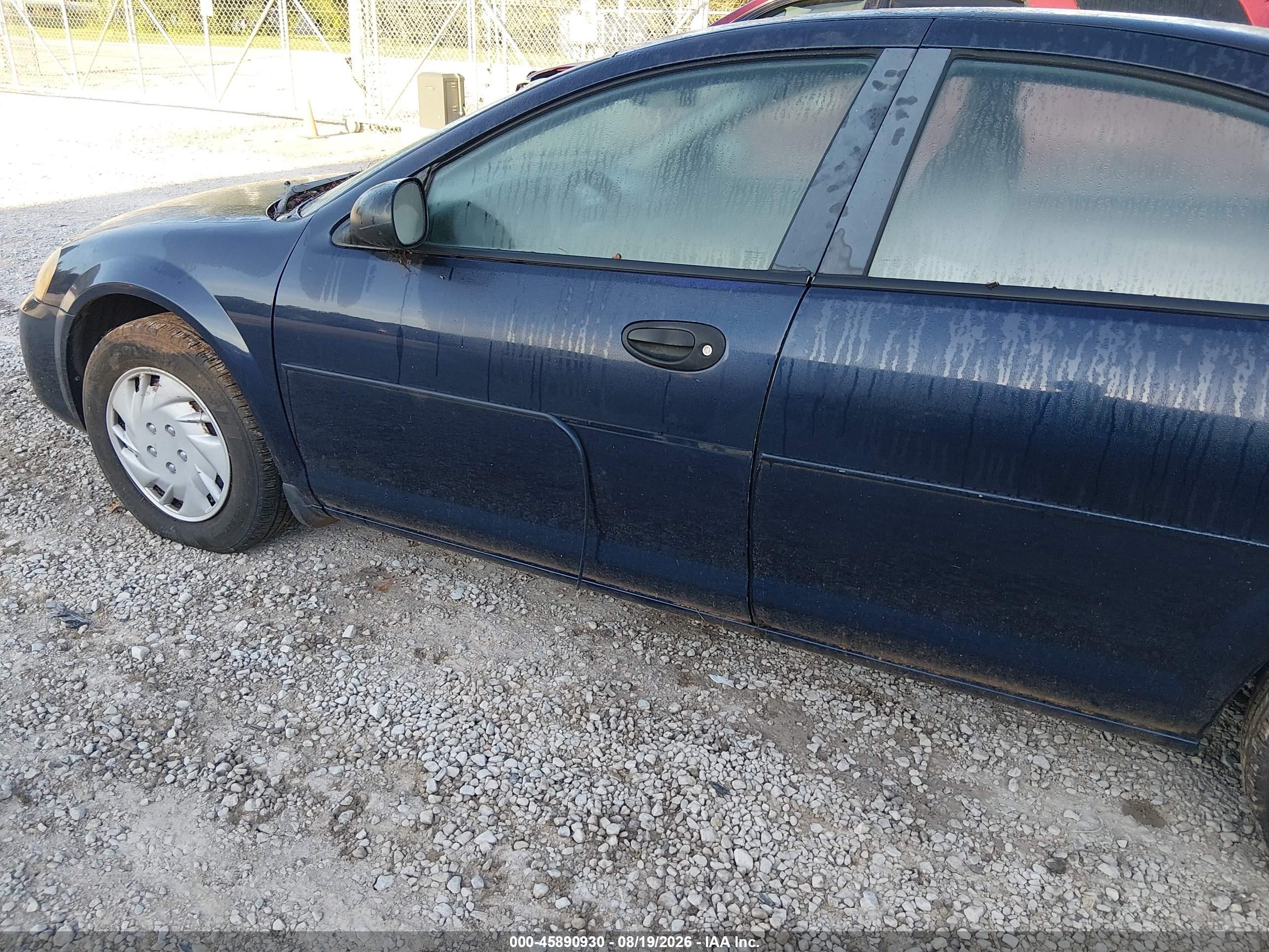 2004 Dodge Stratus Se Blue vin: 1B3EL36T24N134664