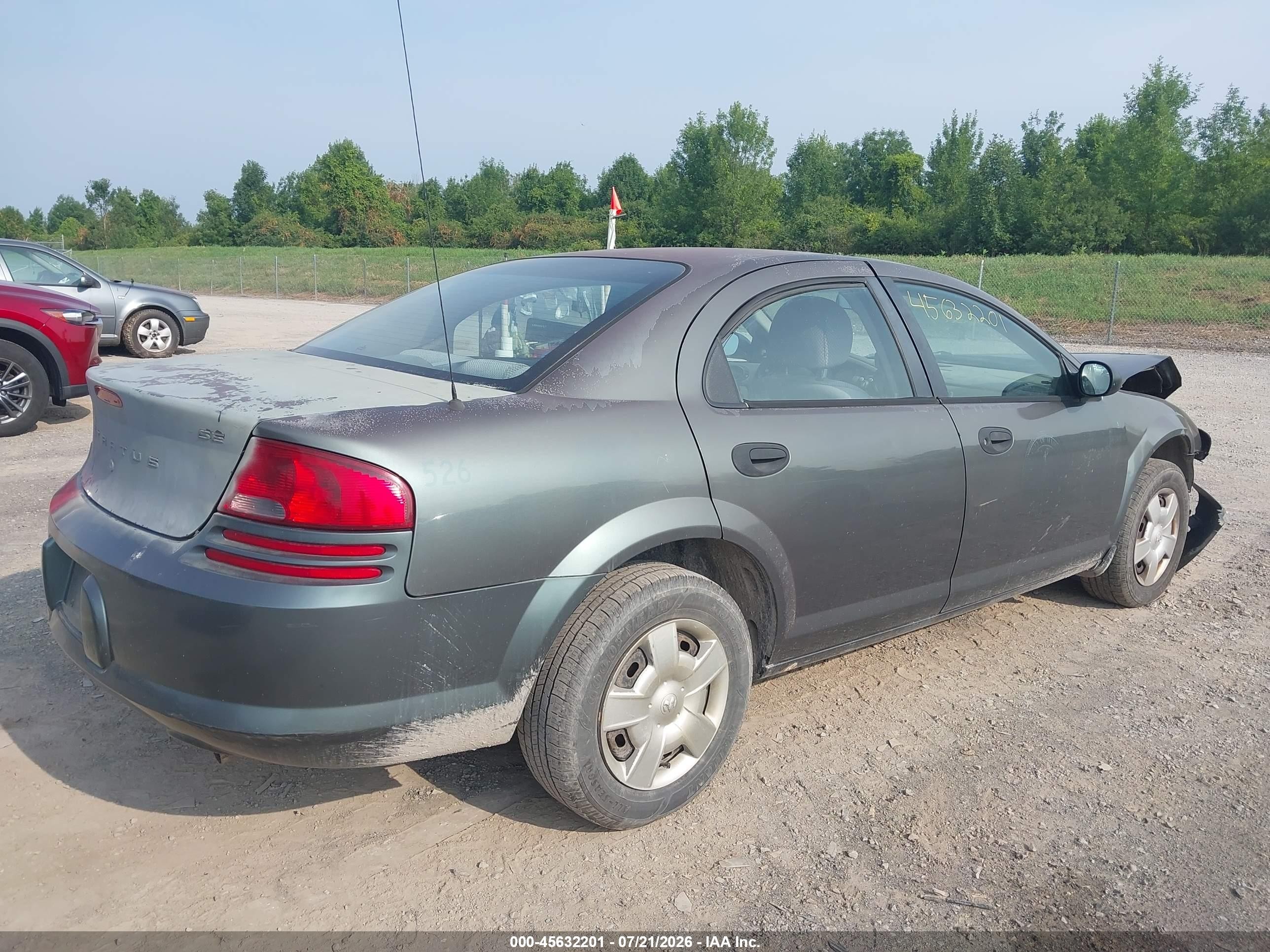 2004 Dodge Stratus Se Gray vin: 1B3EL36X44N168852