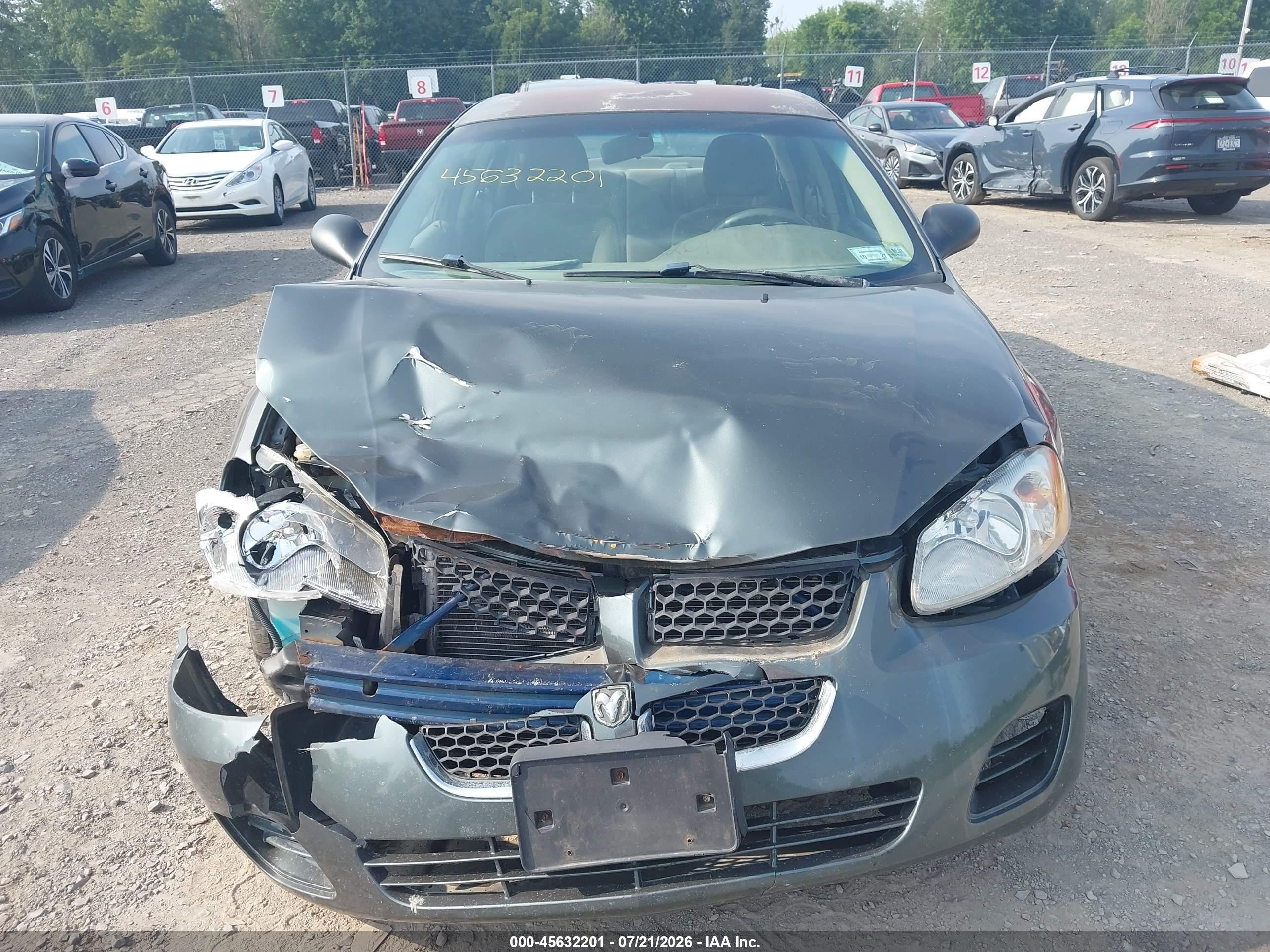 2004 Dodge Stratus Se Gray vin: 1B3EL36X44N168852
