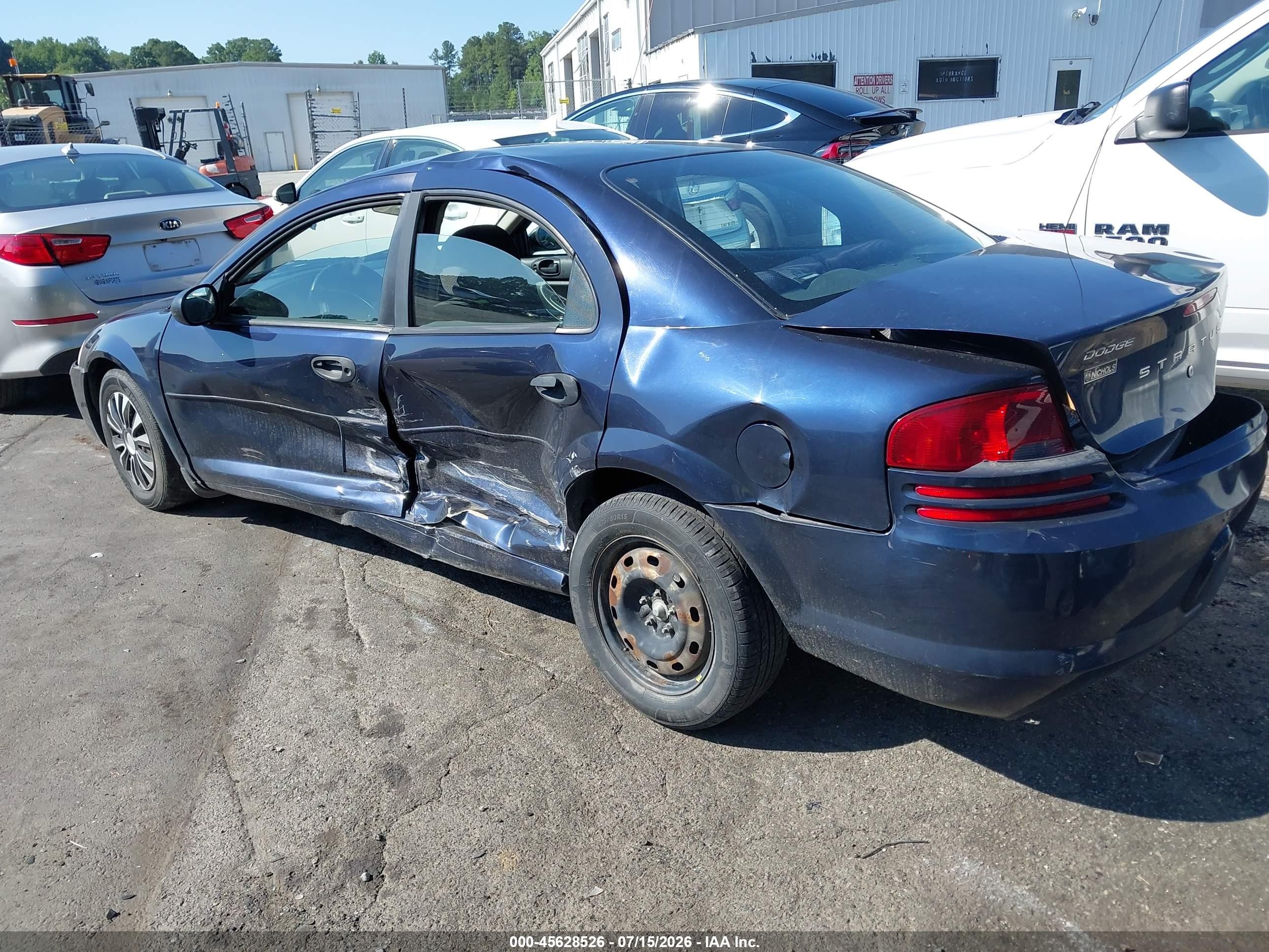 2004 Dodge Stratus Se Blue vin: 1B3EL36X94N146894