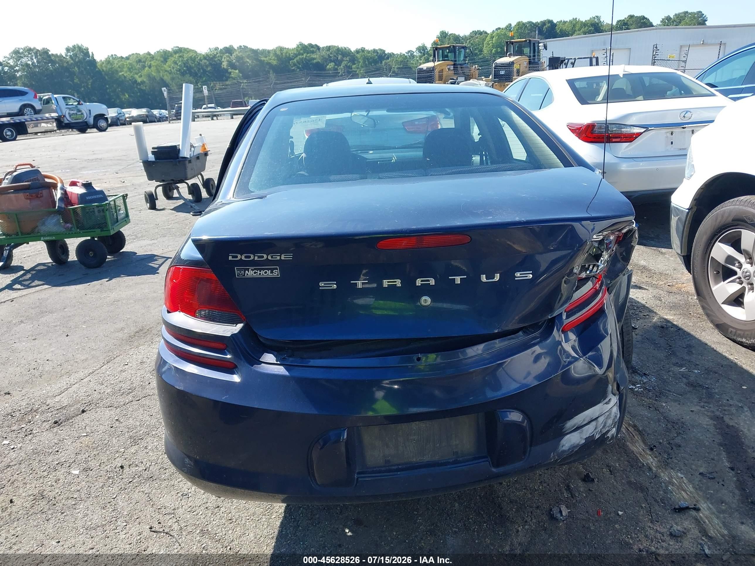 2004 Dodge Stratus Se Blue vin: 1B3EL36X94N146894
