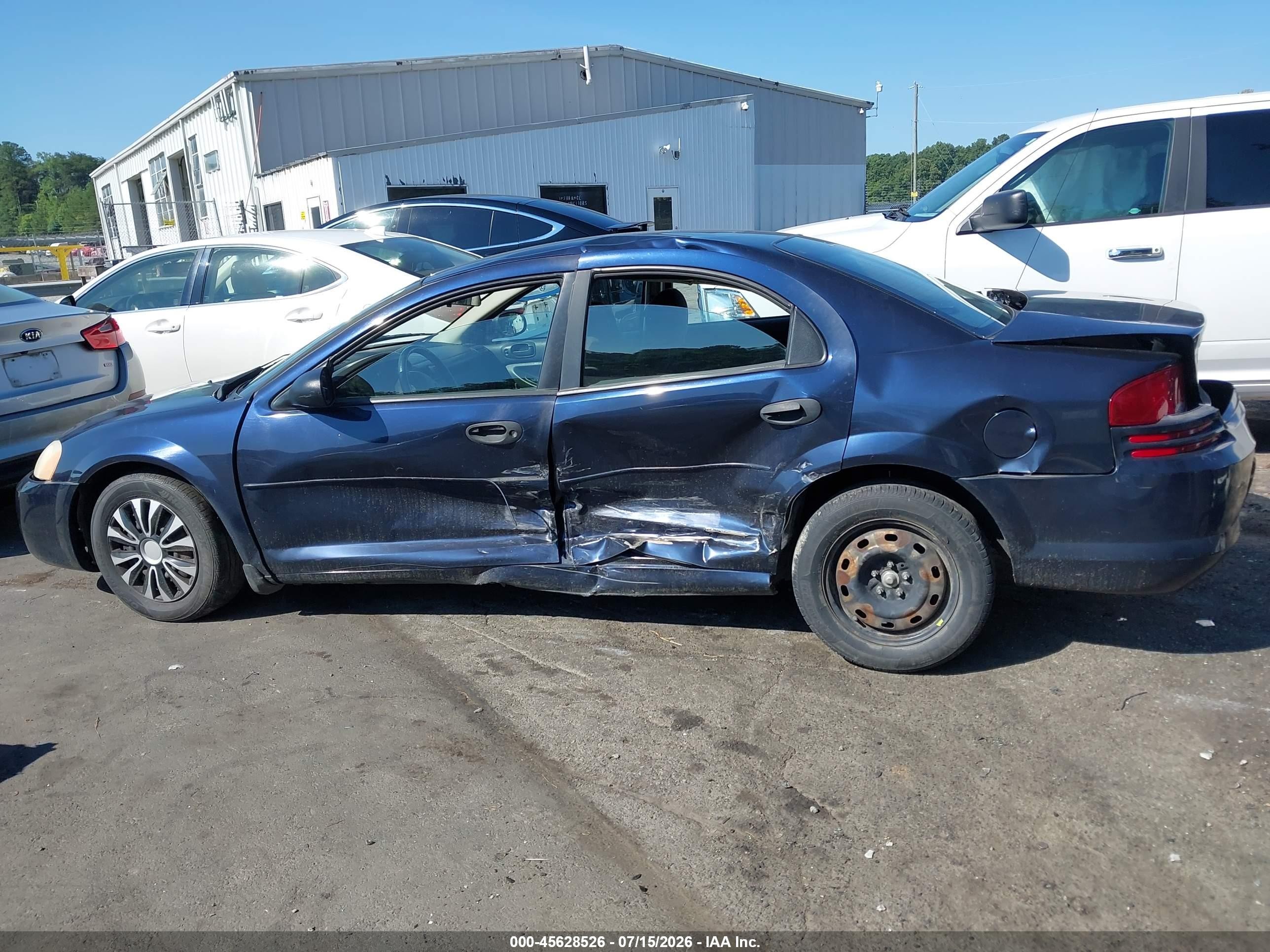 2004 Dodge Stratus Se Blue vin: 1B3EL36X94N146894