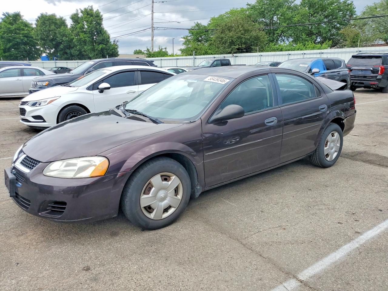 2004 Dodge Stratus Se Purple vin: 1B3EL36X94N222890