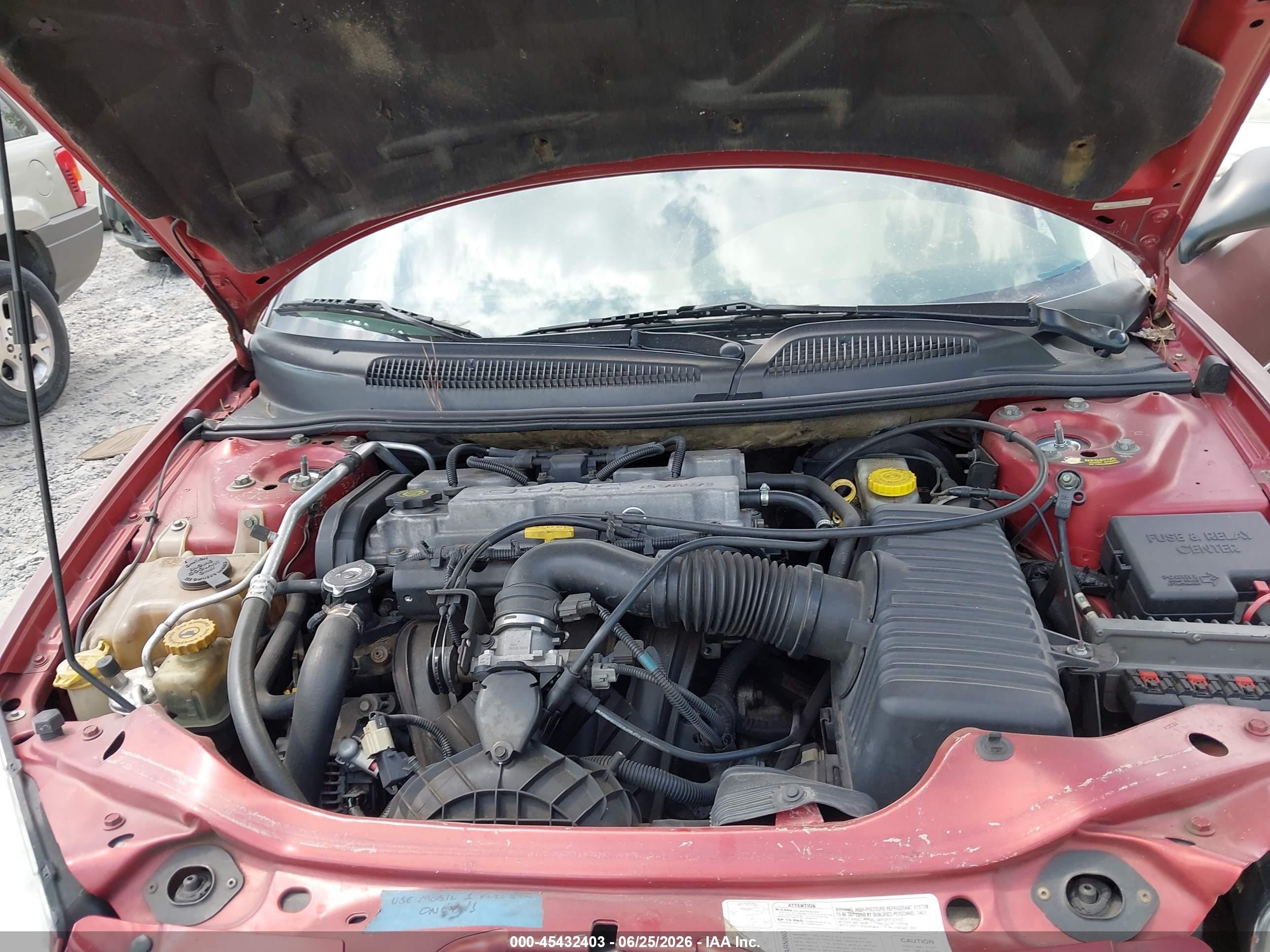 2004 Dodge Stratus Se Red vin: 1B3EL36XX4N193318