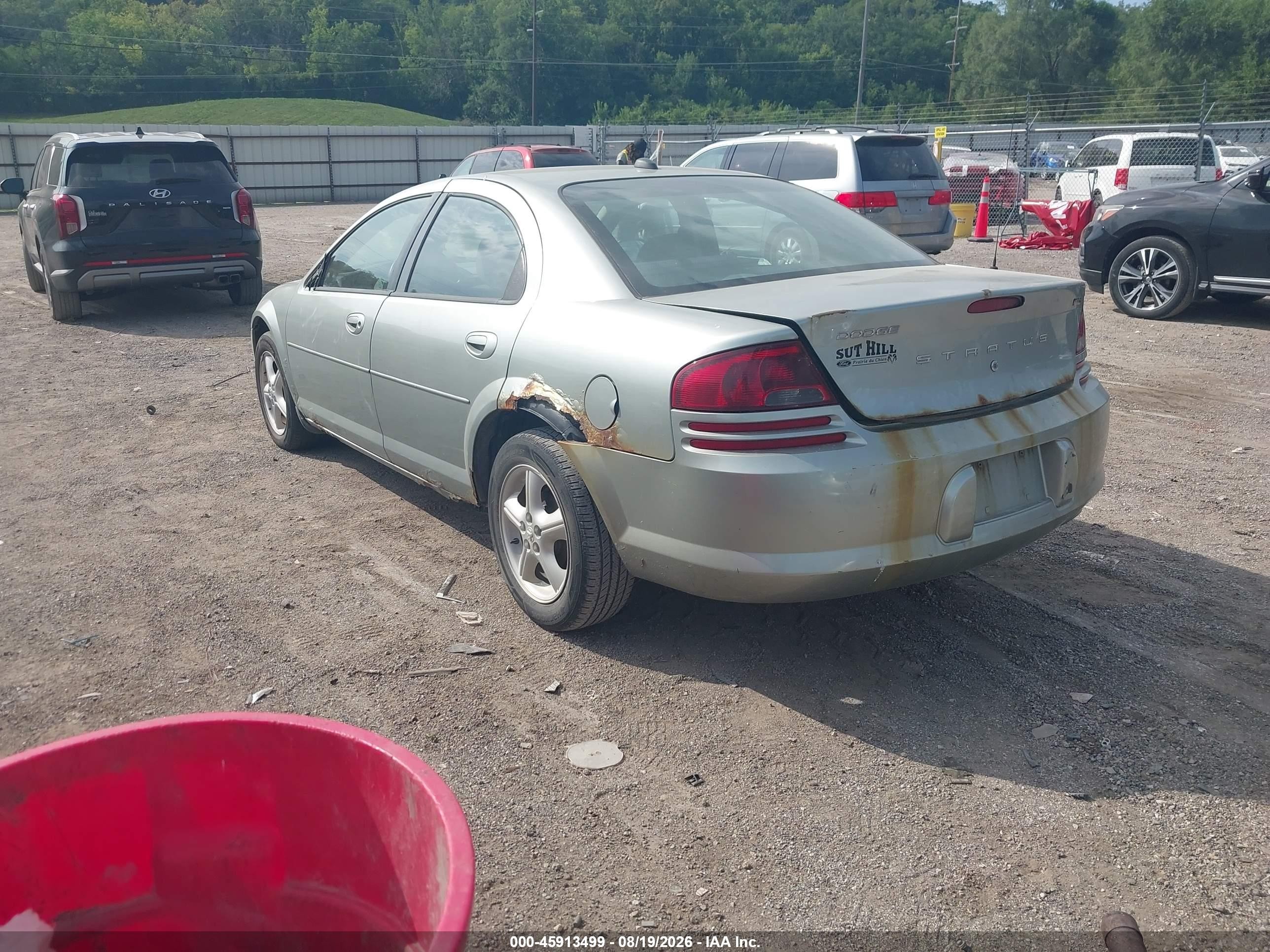 2005 Dodge Stratus Sxt Green vin: 1B3EL46R15N647237