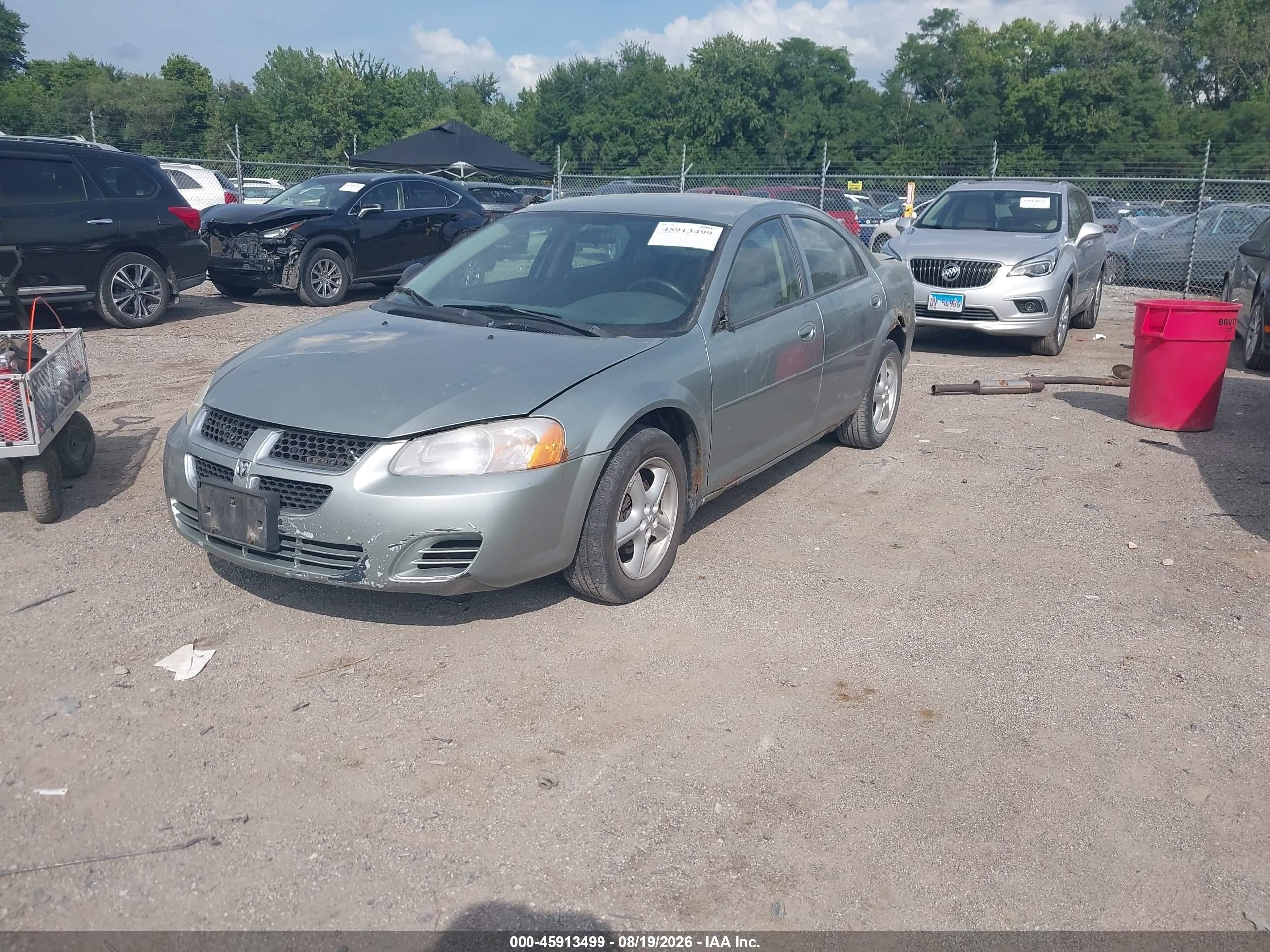 2005 Dodge Stratus Sxt Green vin: 1B3EL46R15N647237