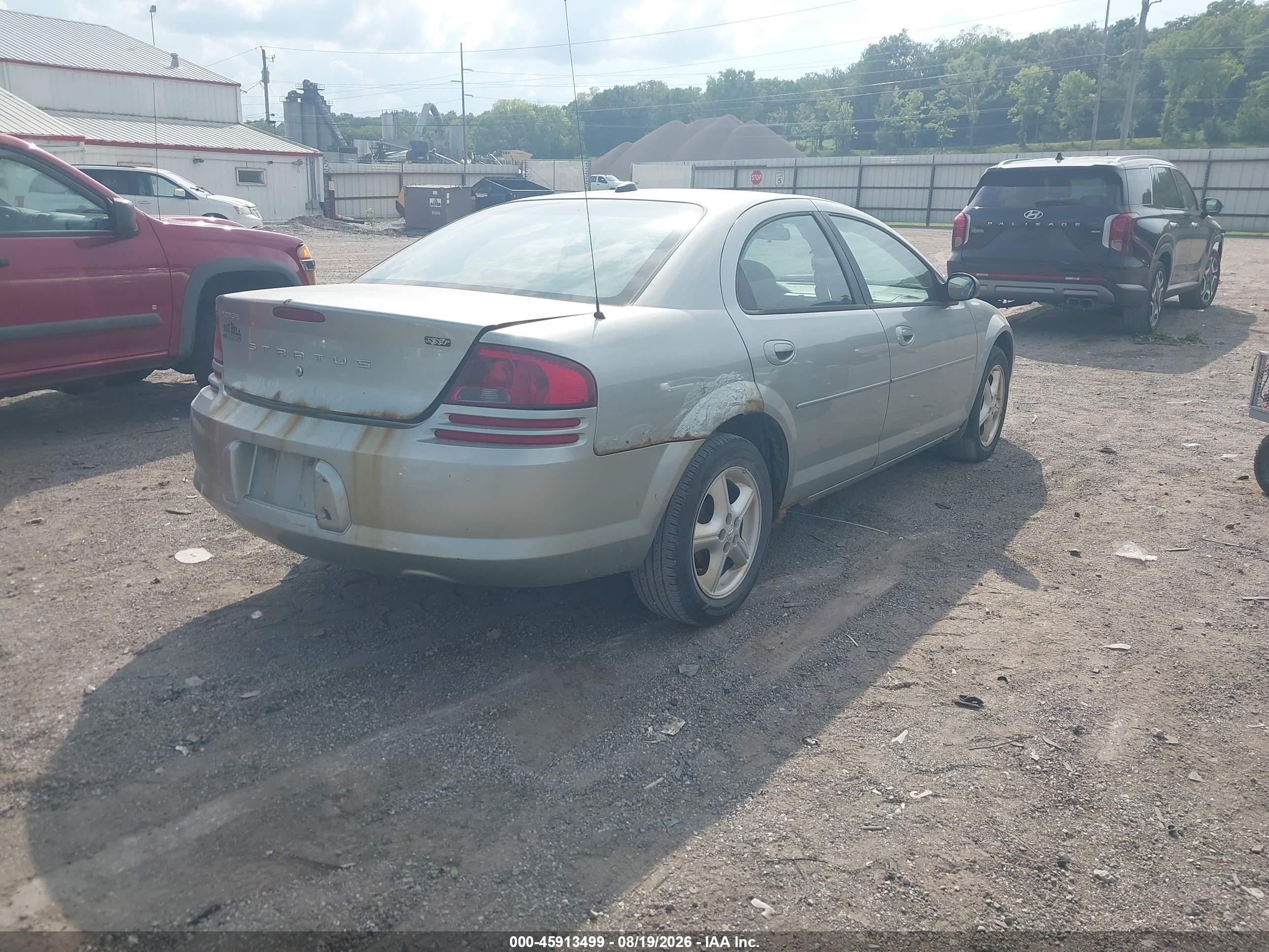 2005 Dodge Stratus Sxt Green vin: 1B3EL46R15N647237