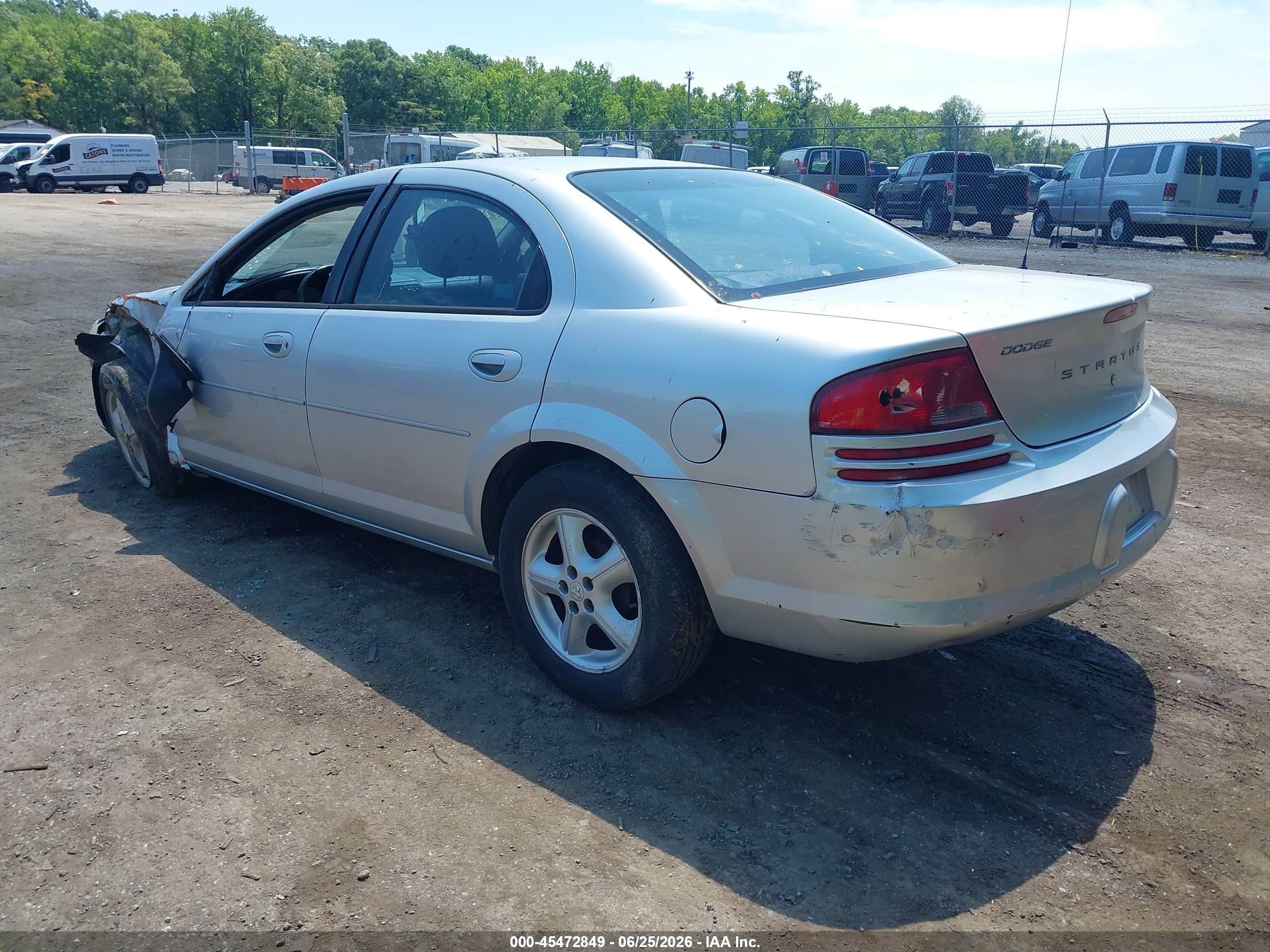 2005 Dodge Stratus Sxt Silver vin: 1B3EL46R25N632519