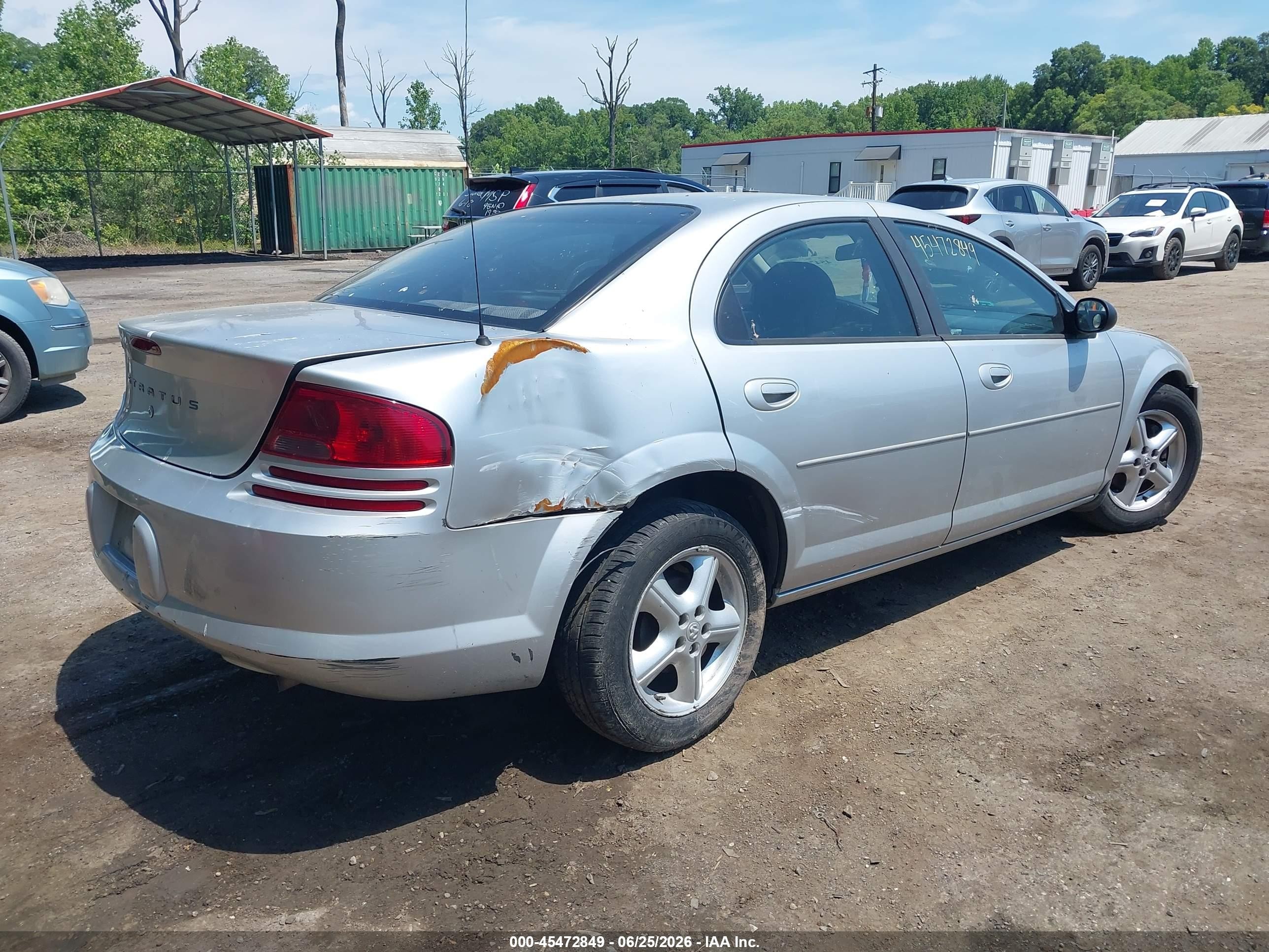 2005 Dodge Stratus Sxt Silver vin: 1B3EL46R25N632519