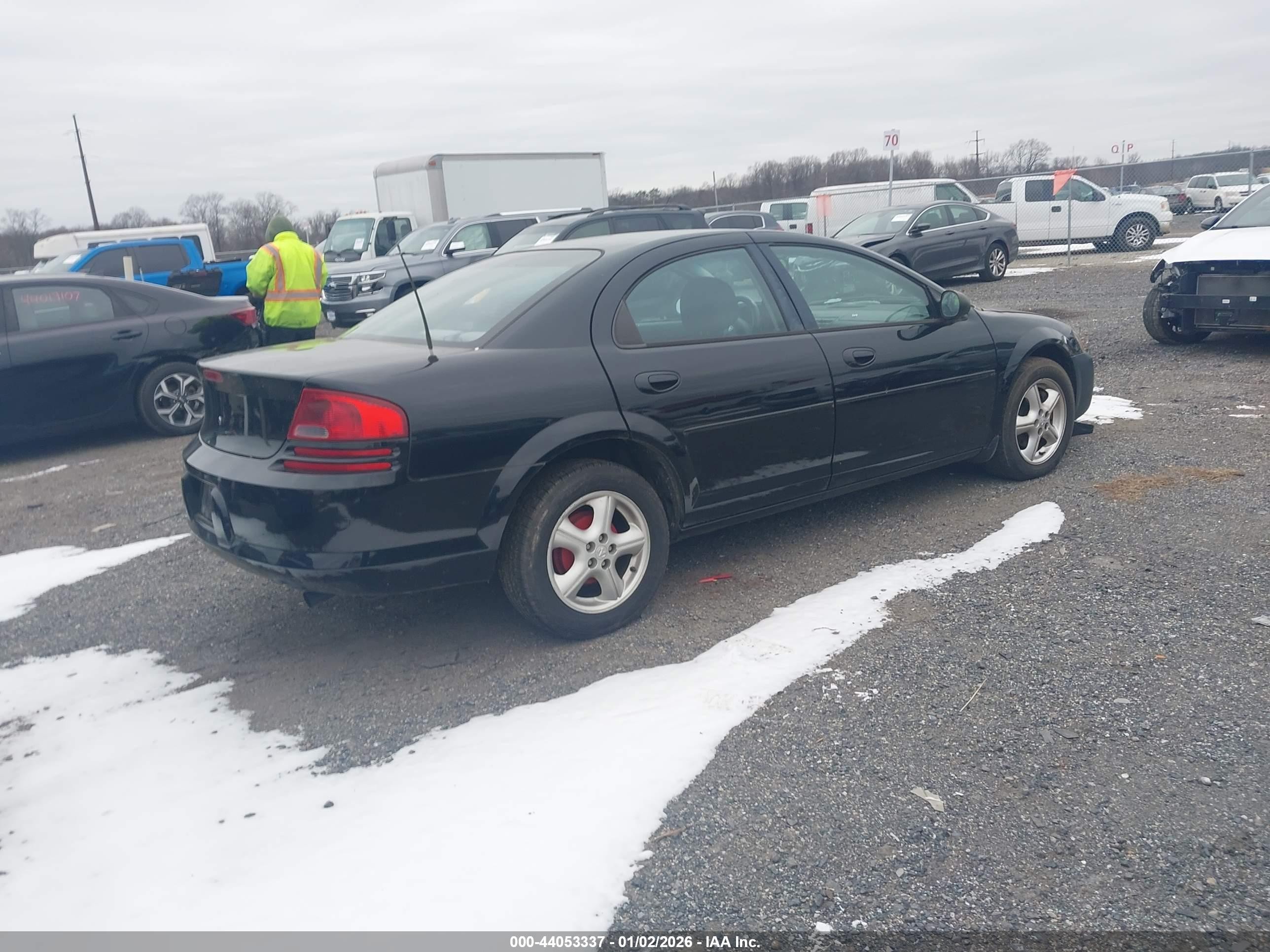 2005 Dodge Stratus Sxt Black vin: 1B3EL46R25N702195