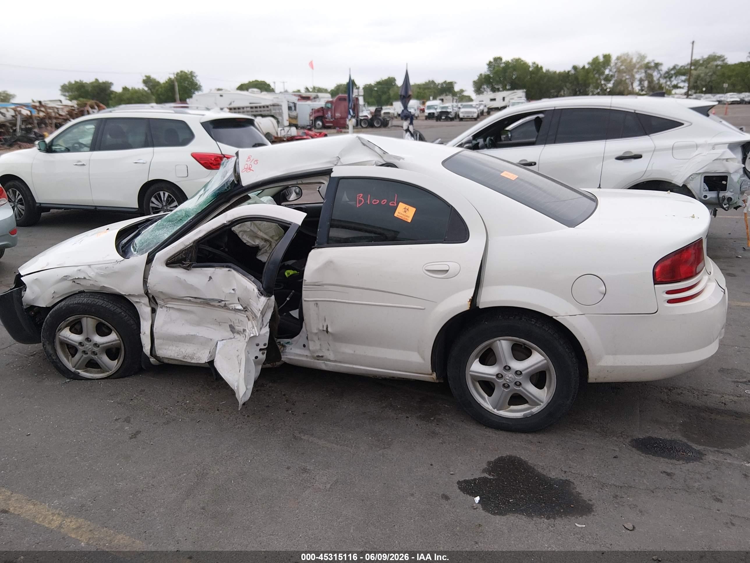 2006 Dodge Stratus Sxt White vin: 1B3EL46R26N151574