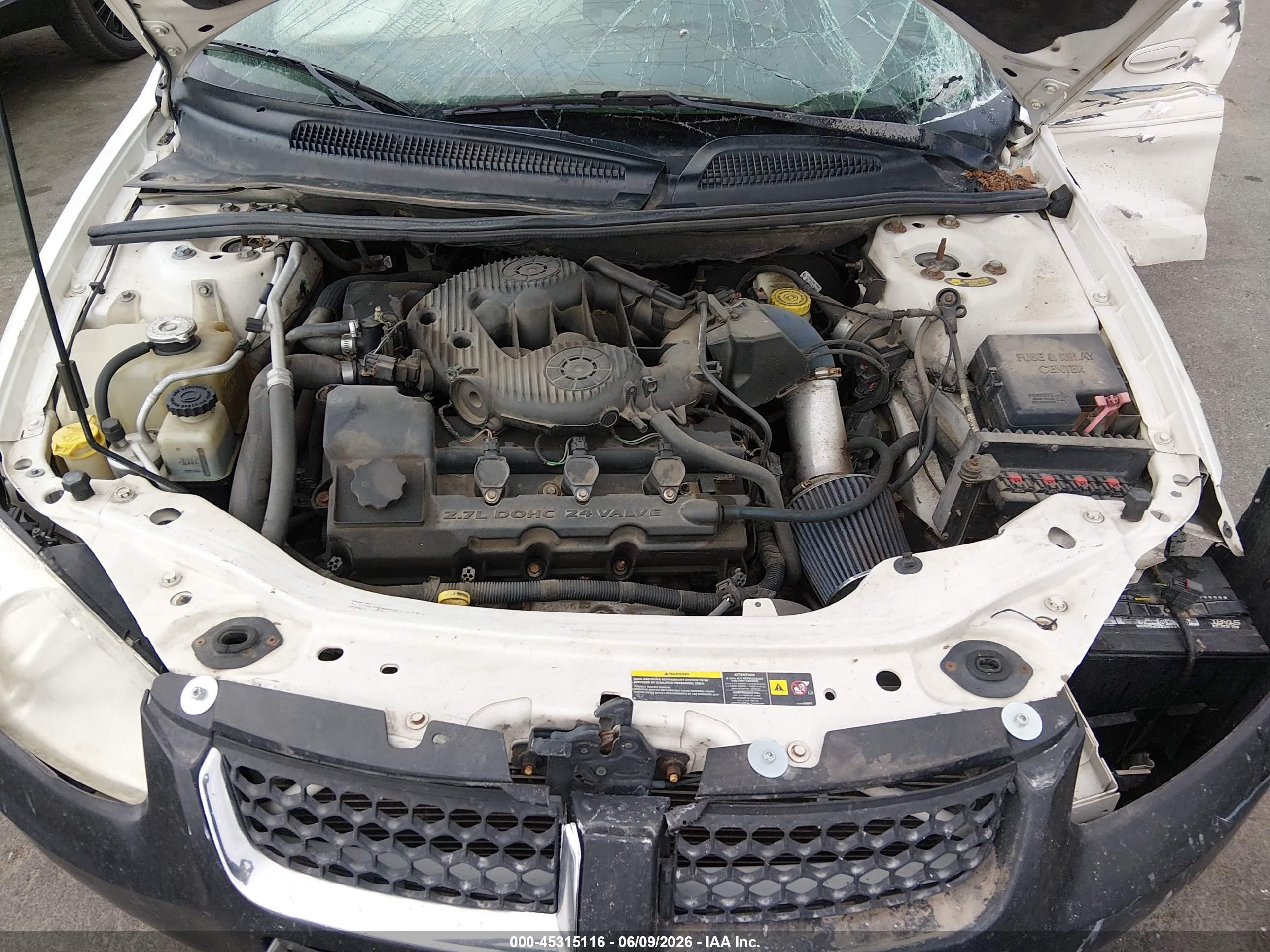 2006 Dodge Stratus Sxt White vin: 1B3EL46R26N151574