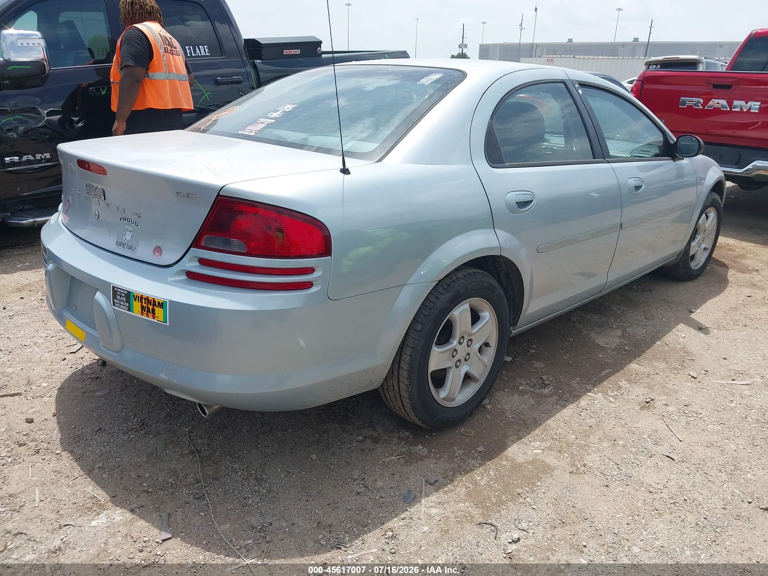 2002 Dodge Stratus Se Plus/sxt Silver vin: 1B3EL46R32N353270