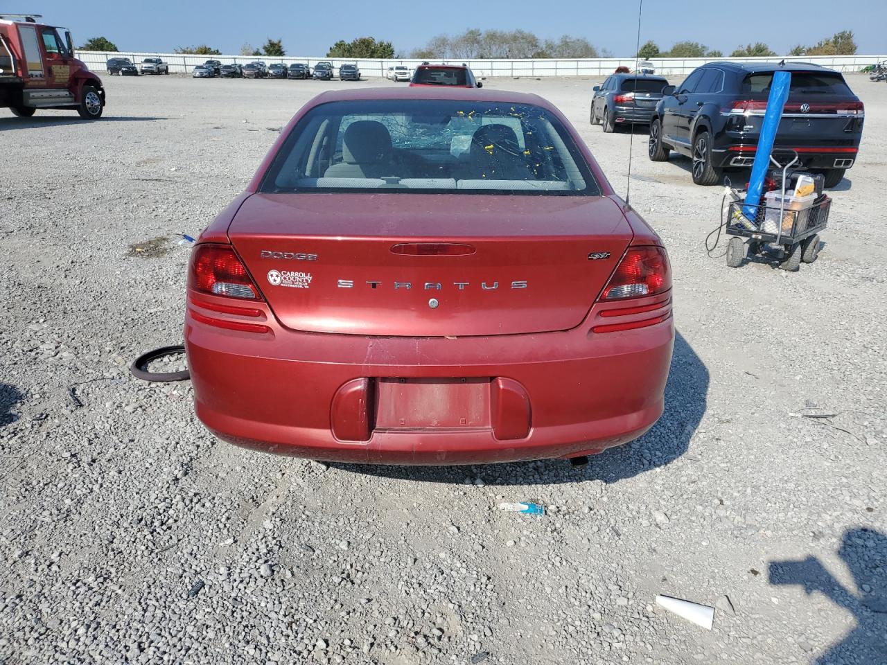 2006 Dodge Stratus Sxt Red vin: 1B3EL46R66N231735