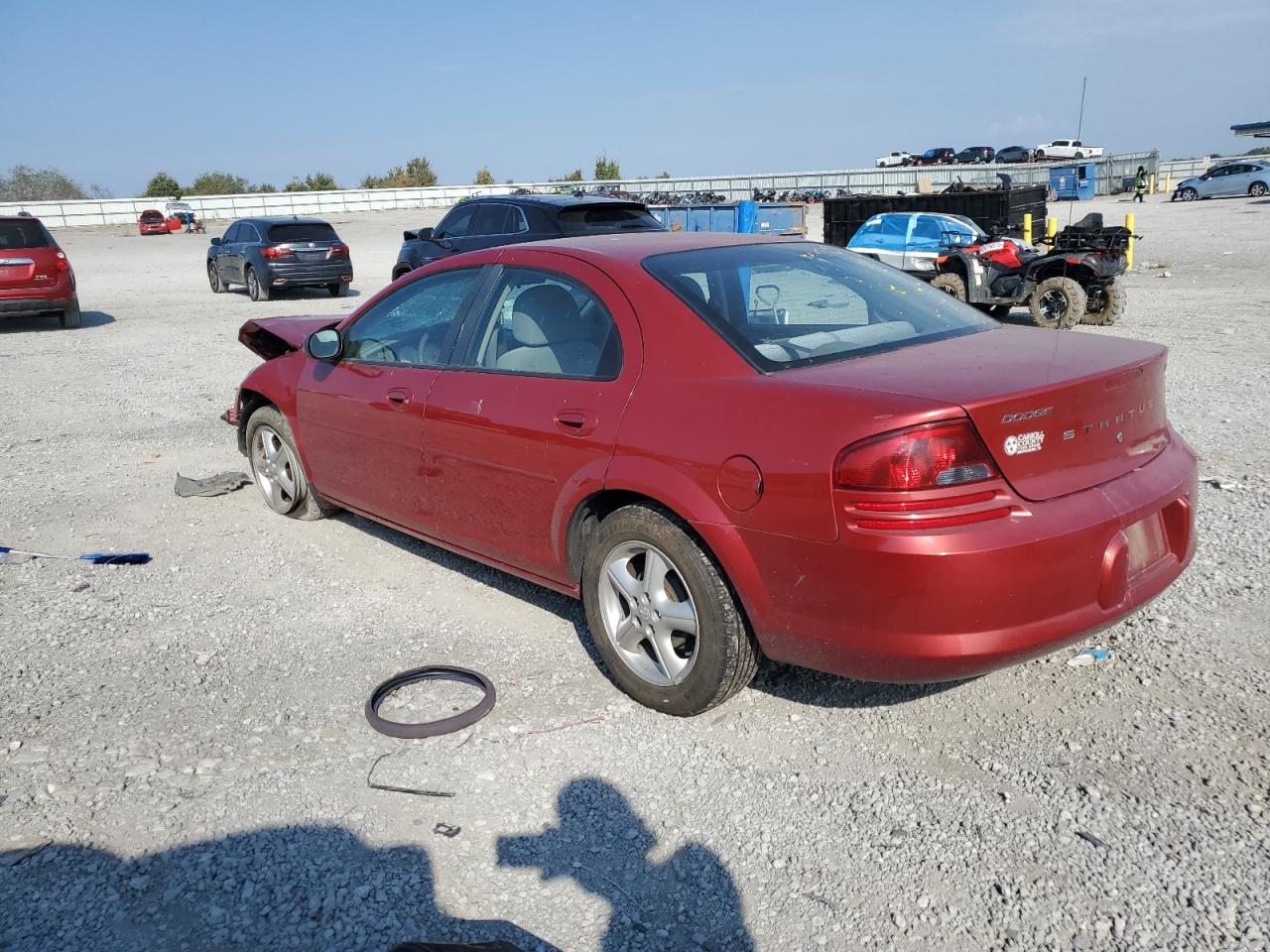 2006 Dodge Stratus Sxt Red vin: 1B3EL46R66N231735