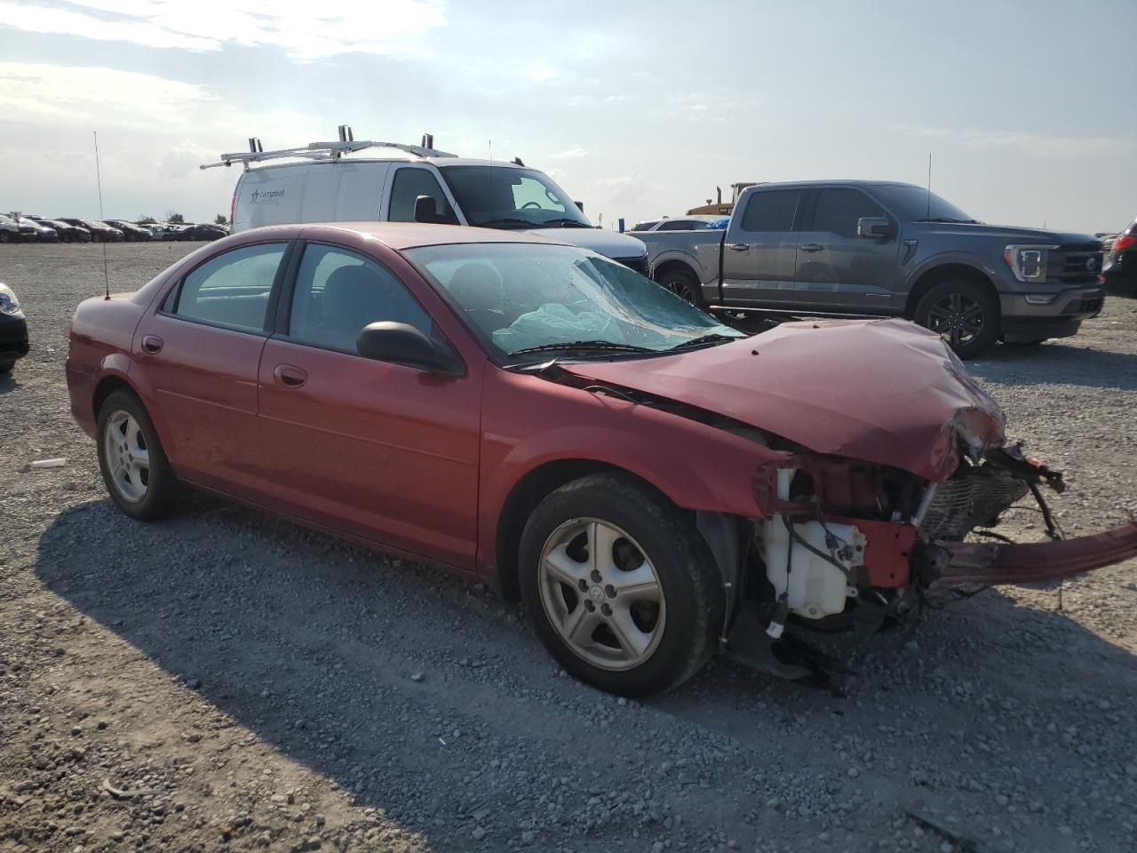 2006 Dodge Stratus Sxt Red vin: 1B3EL46R66N231735