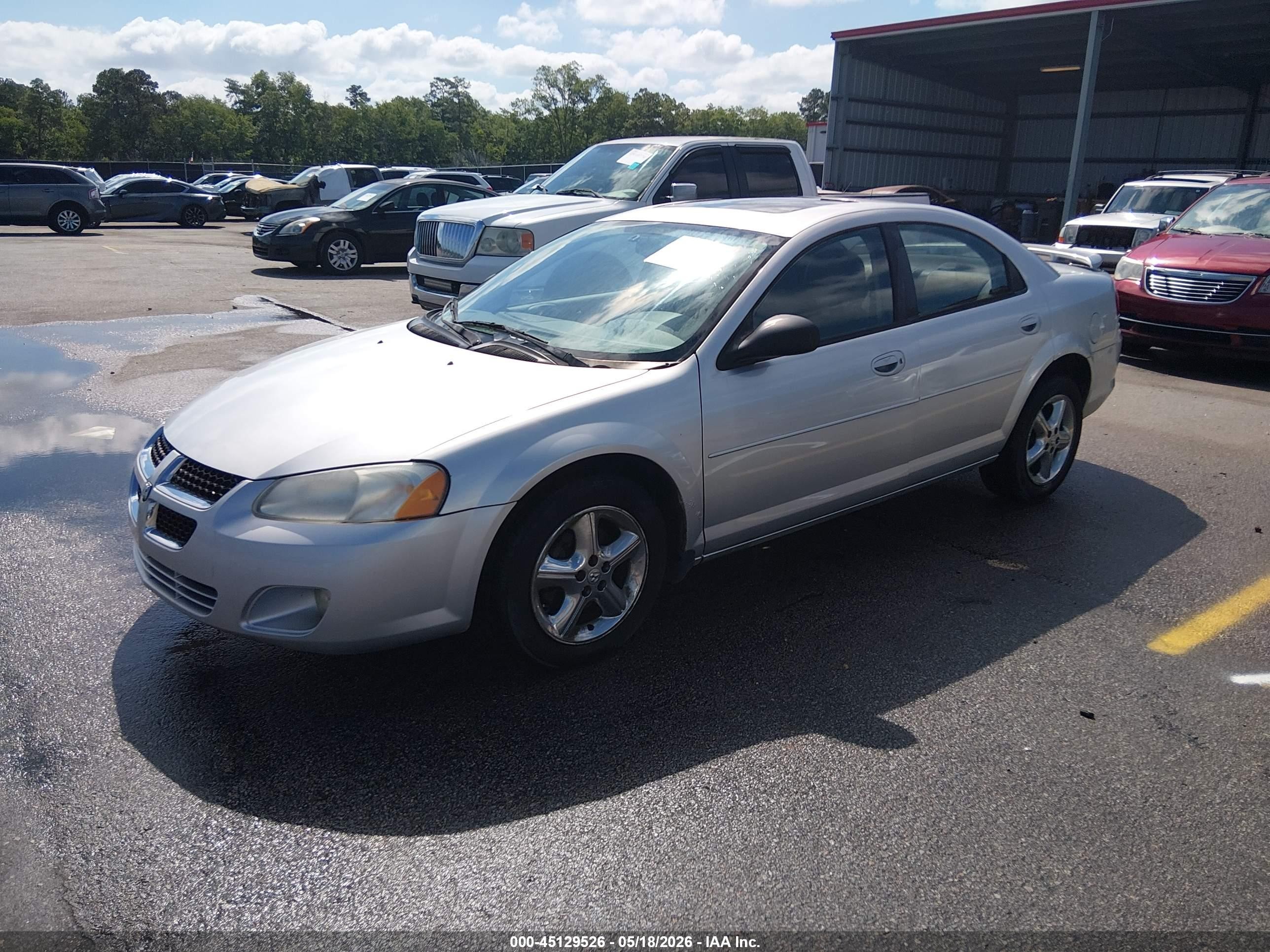 2005 Dodge Stratus Sxt Серебряный vin: 1B3EL46R85N685306