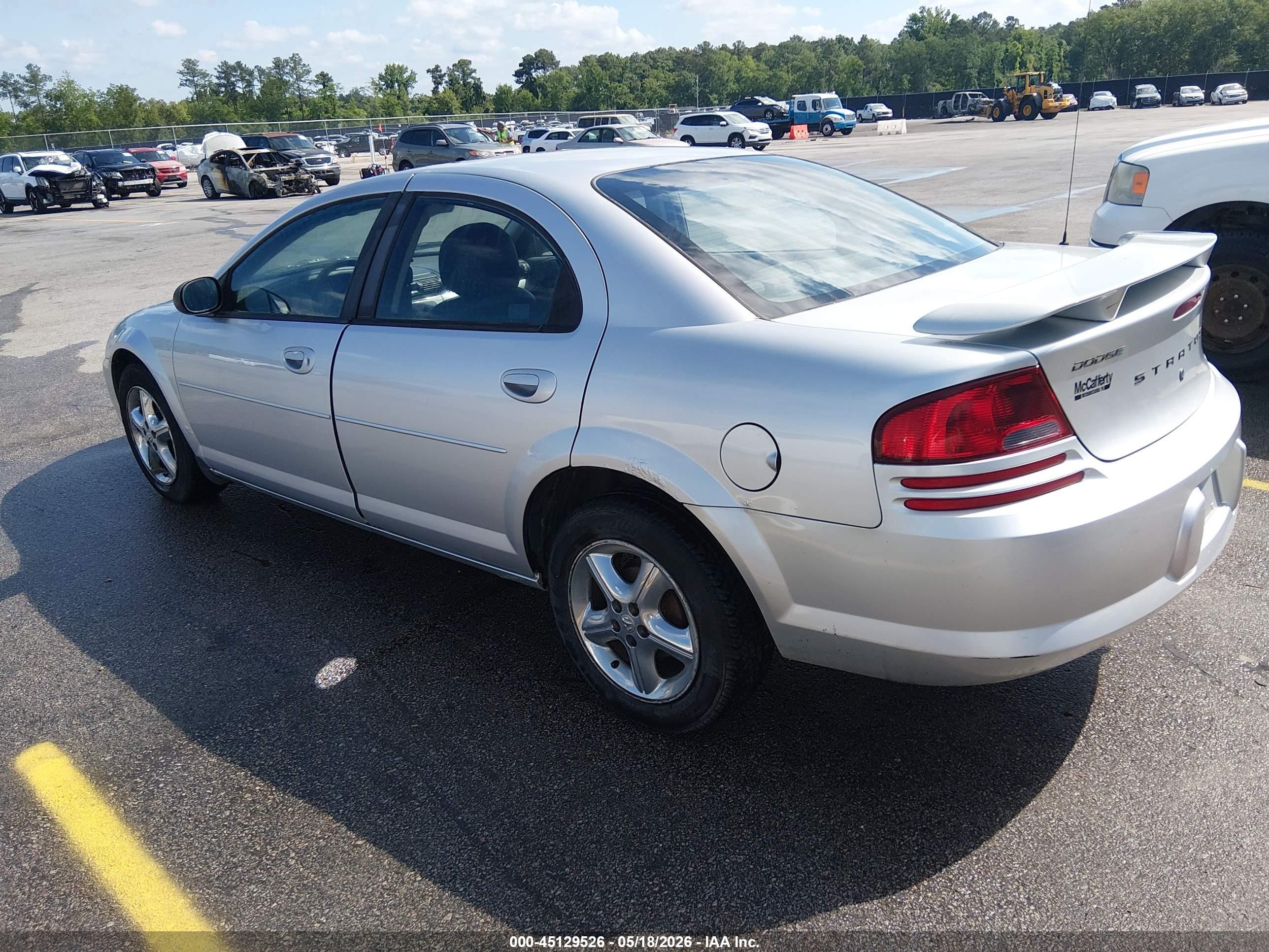 2005 Dodge Stratus Sxt Серебряный vin: 1B3EL46R85N685306