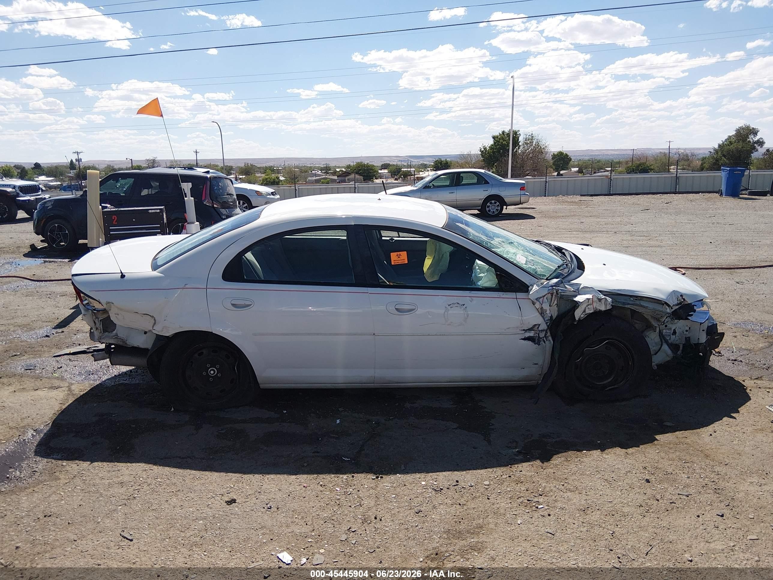 2005 Dodge Stratus Sxt Белый vin: 1B3EL46T65N645110