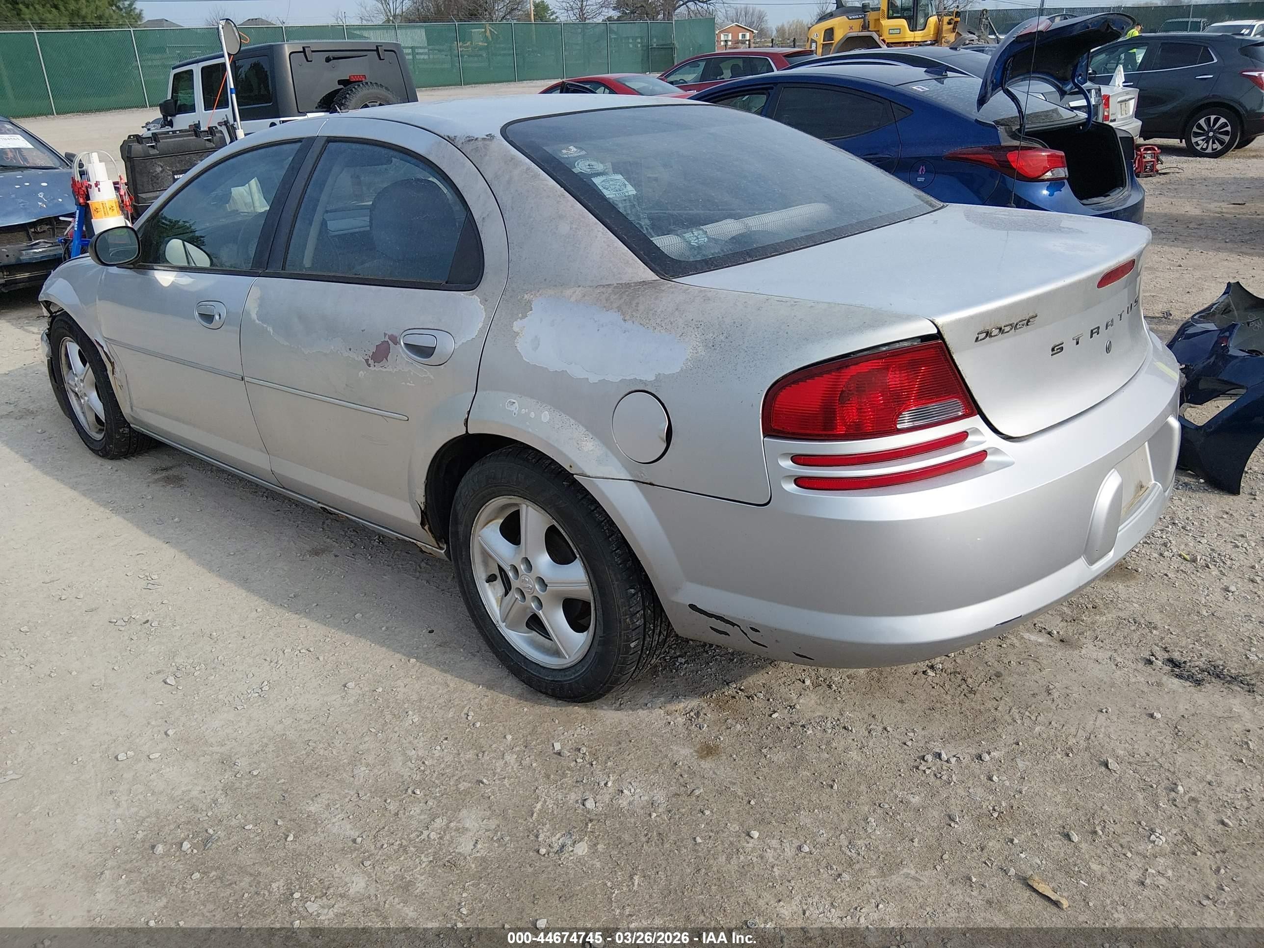 2006 Dodge Stratus Sxt Silver vin: 1B3EL46X06N185219