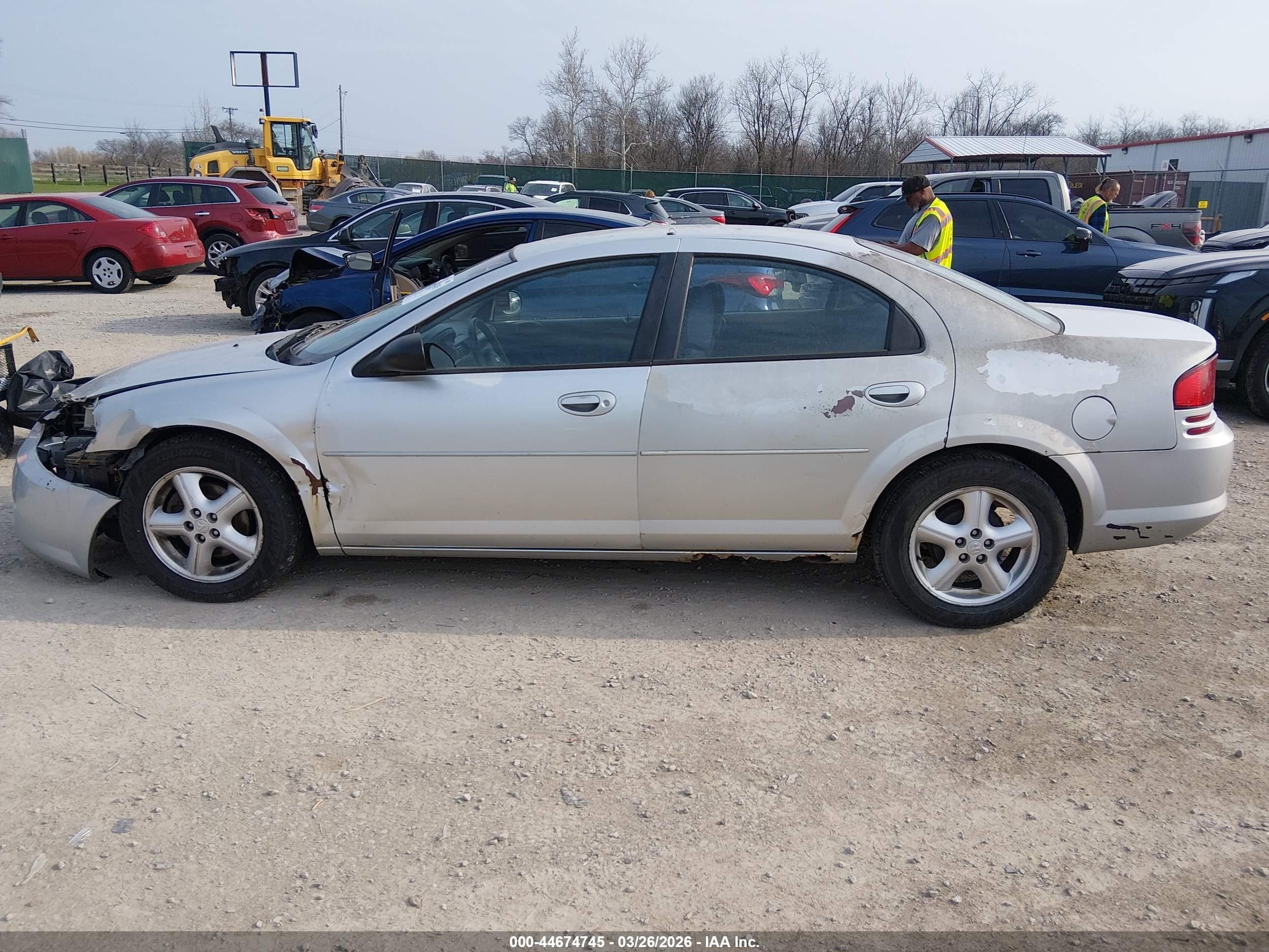 2006 Dodge Stratus Sxt Silver vin: 1B3EL46X06N185219