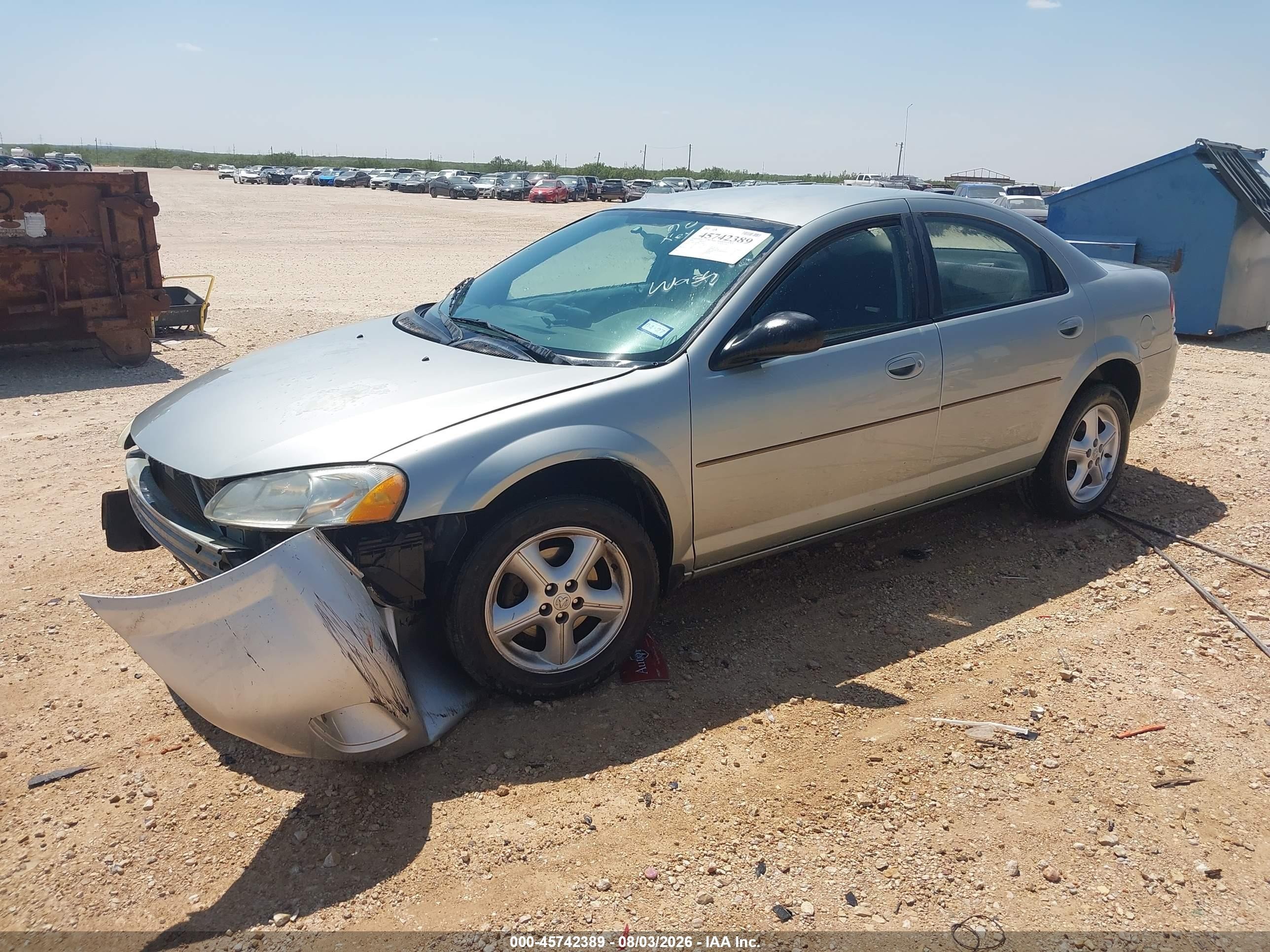 2006 Dodge Stratus Sxt Silver vin: 1B3EL46X06N207588