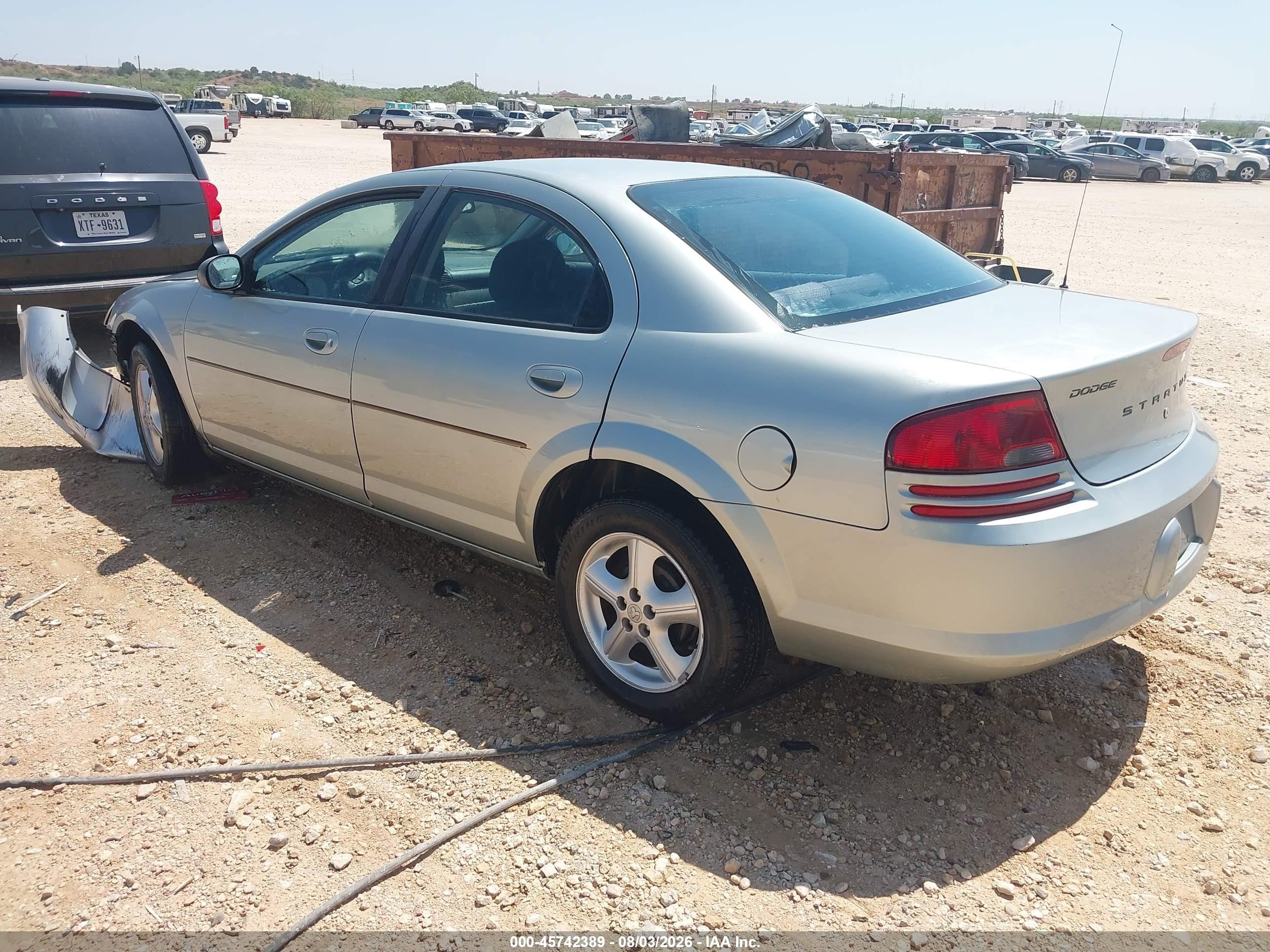 2006 Dodge Stratus Sxt Silver vin: 1B3EL46X06N207588