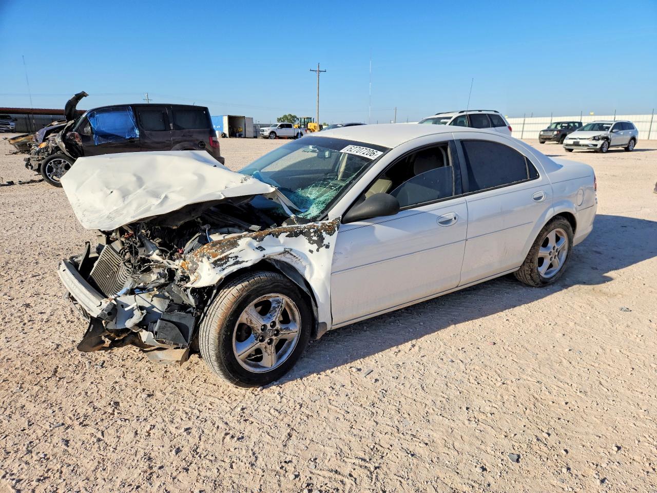 2004 Dodge Stratus Sxt White vin: 1B3EL46X14N211016
