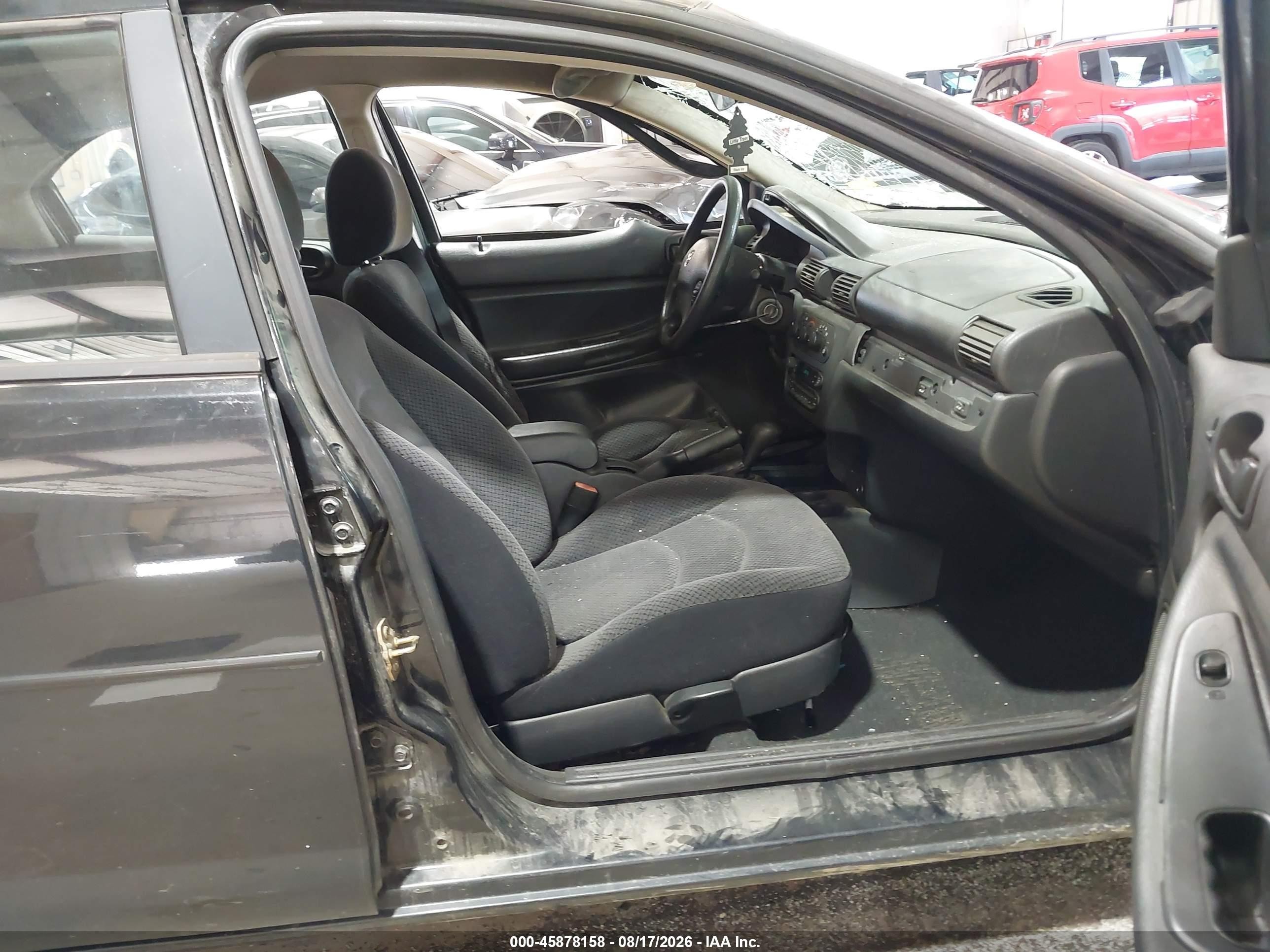 2006 Dodge Stratus Sxt Black vin: 1B3EL46X16N198304