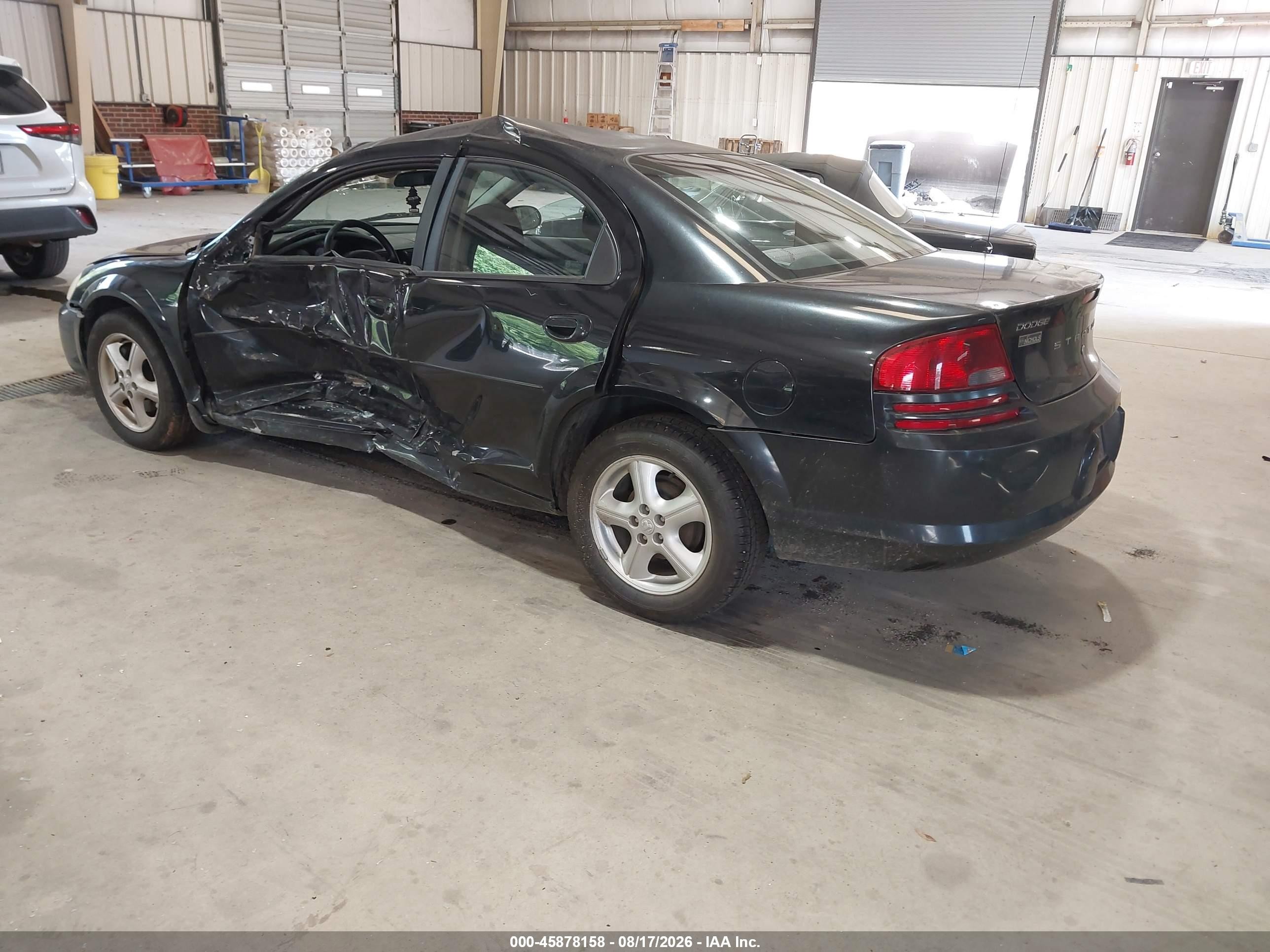 2006 Dodge Stratus Sxt Black vin: 1B3EL46X16N198304