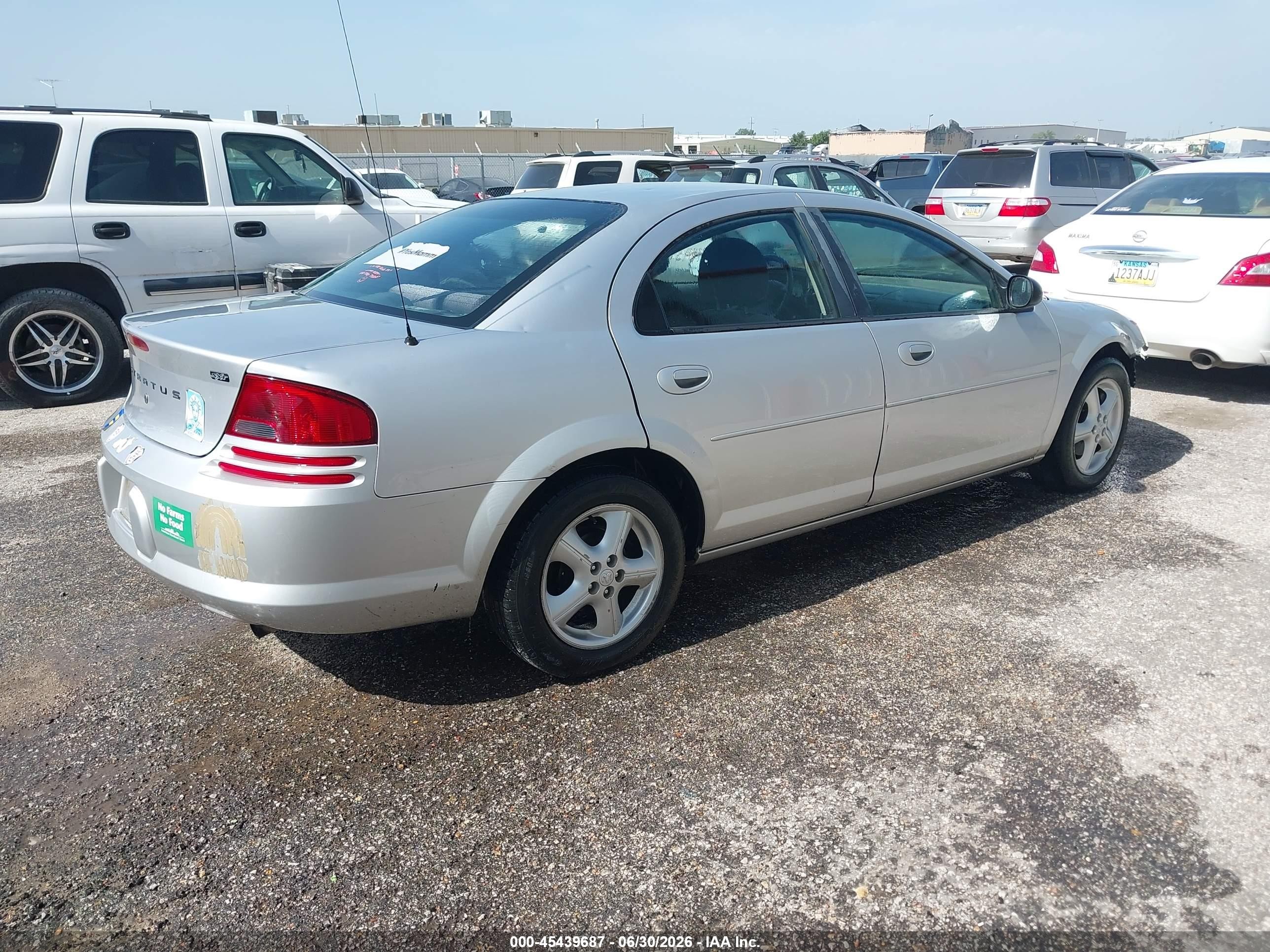 2006 Dodge Stratus Sxt Silver vin: 1B3EL46X26N141089