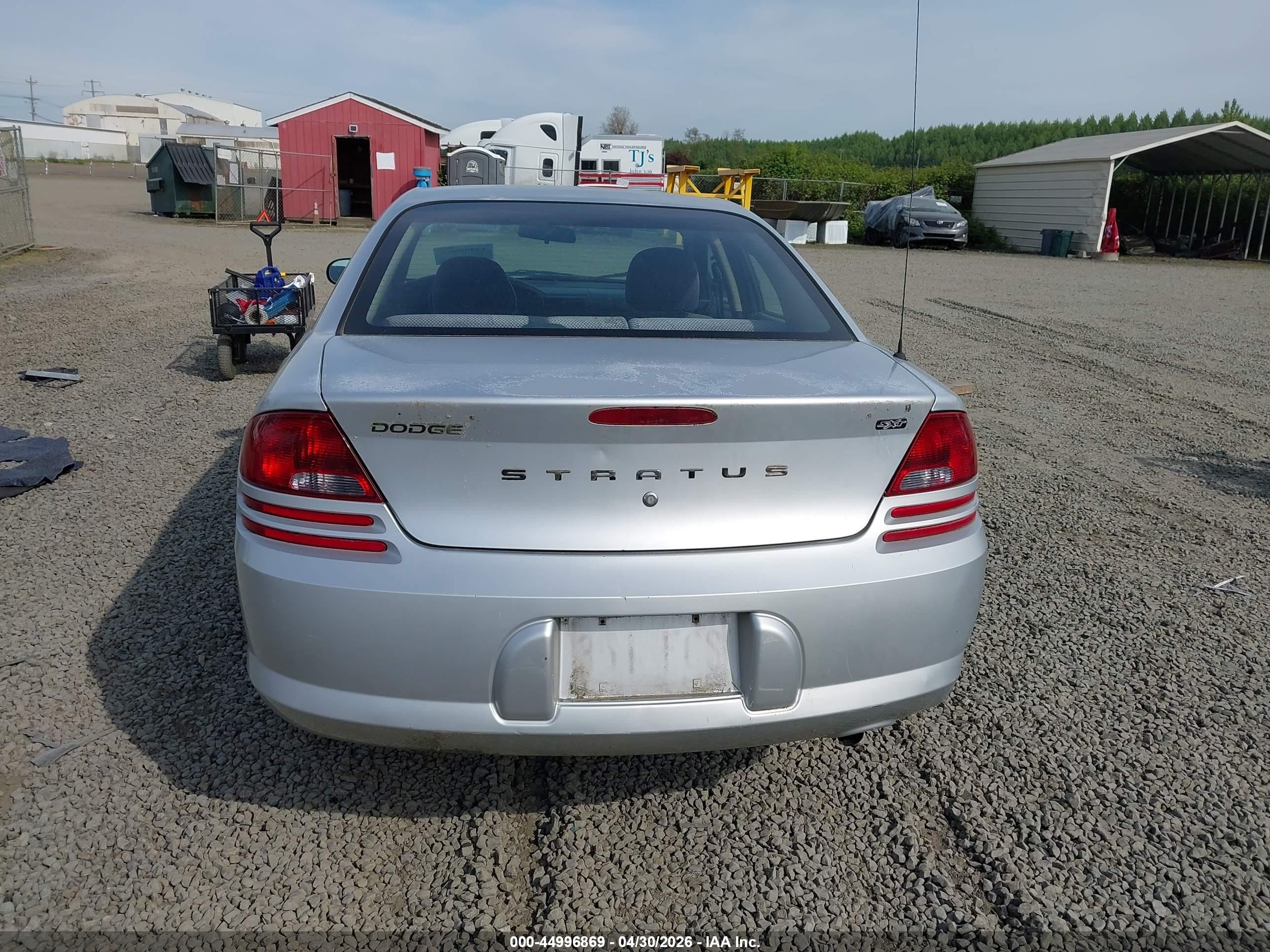 2006 Dodge Stratus Sxt Silver vin: 1B3EL46X26N159575