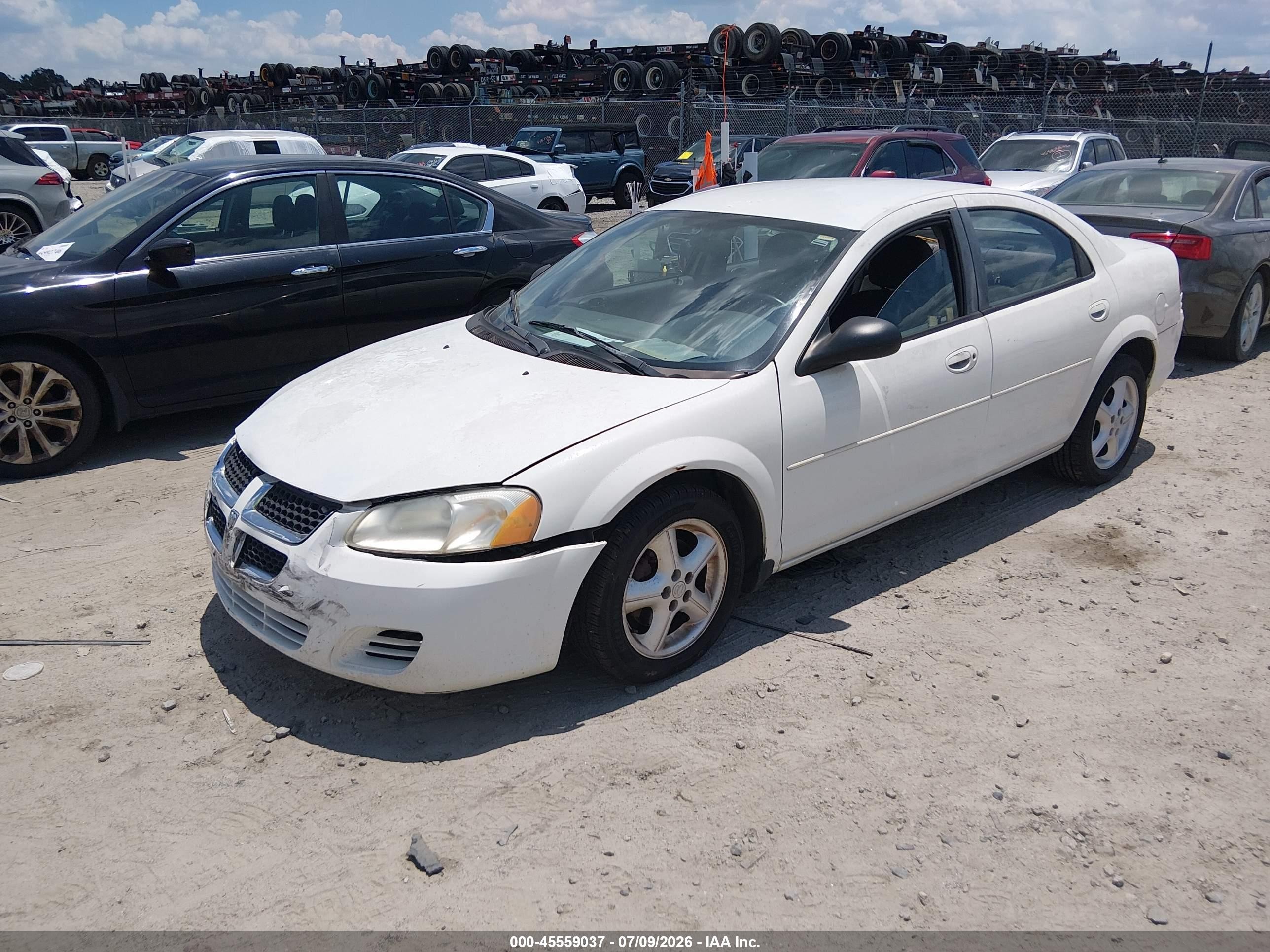 2006 Dodge Stratus Sxt White vin: 1B3EL46X36N246272