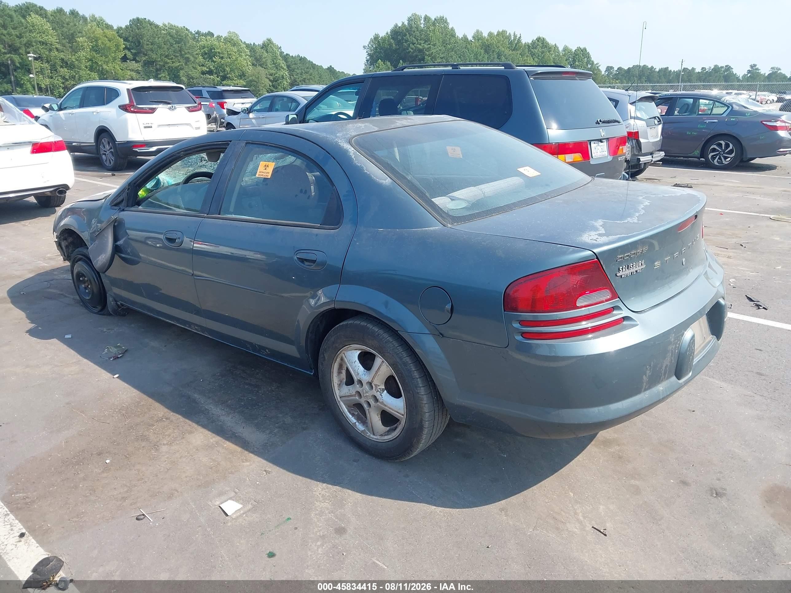2005 Dodge Stratus Sxt Blue vin: 1B3EL46X45N584116