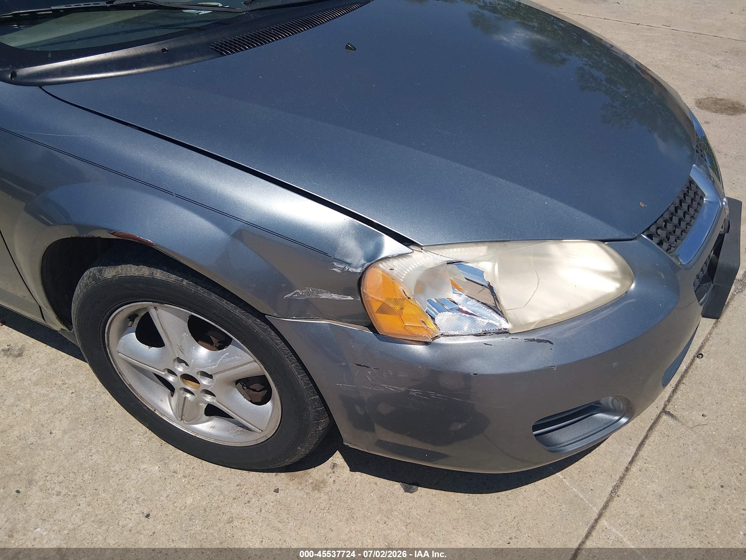 2006 Dodge Stratus Sxt Gray vin: 1B3EL46X46N246829