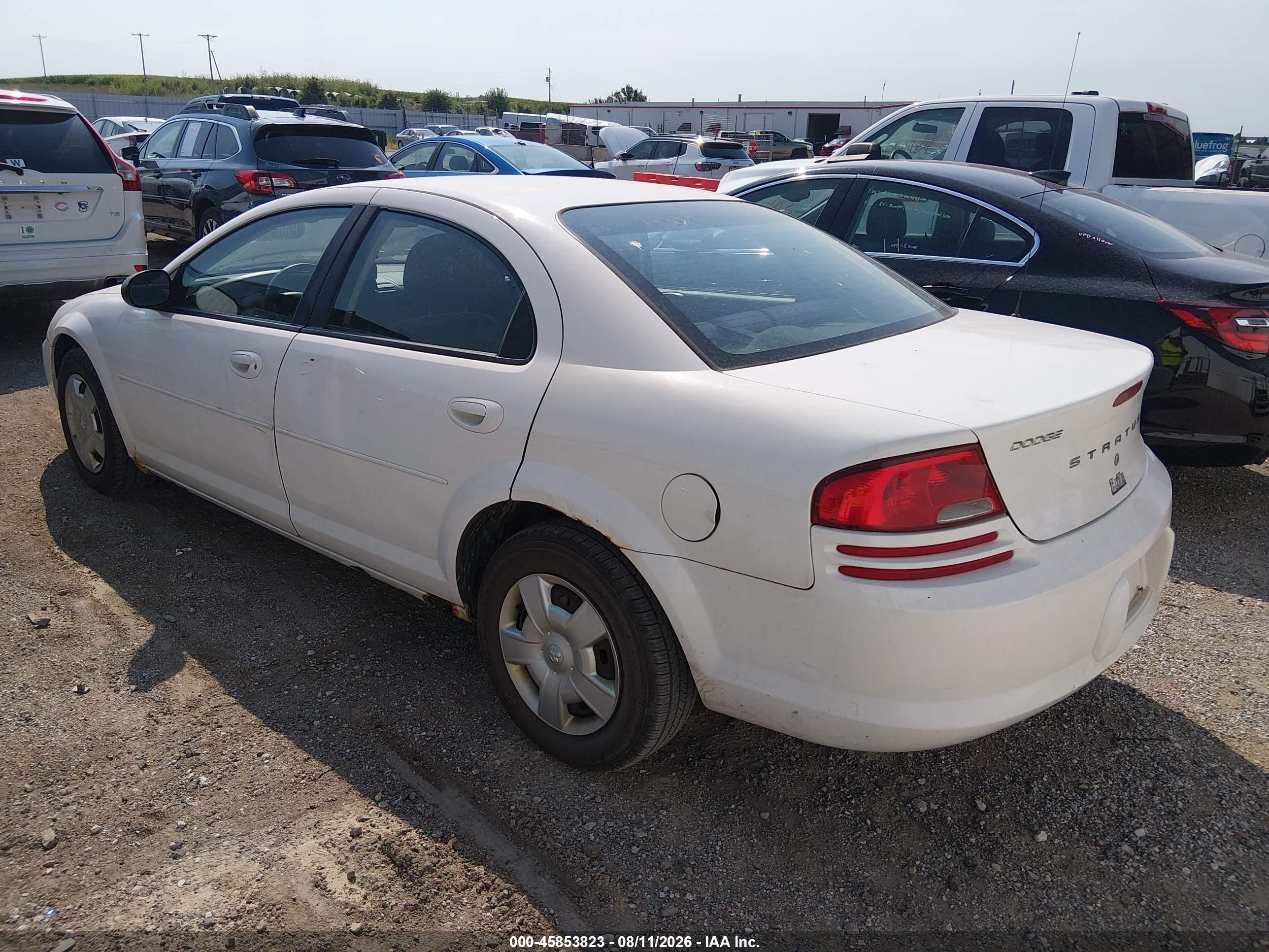 2005 Dodge Stratus Sxt White vin: 1B3EL46X55N607483