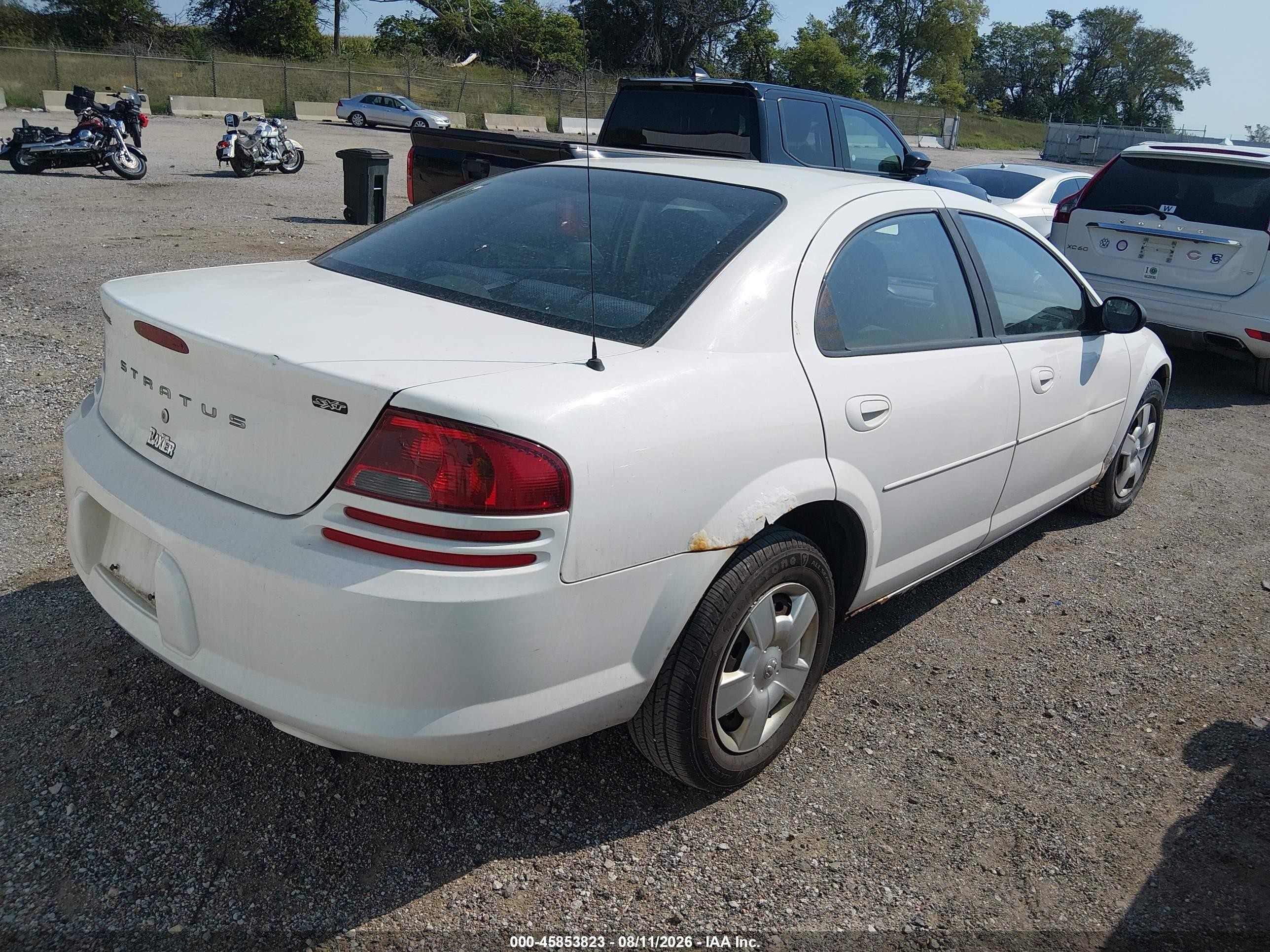 2005 Dodge Stratus Sxt White vin: 1B3EL46X55N607483