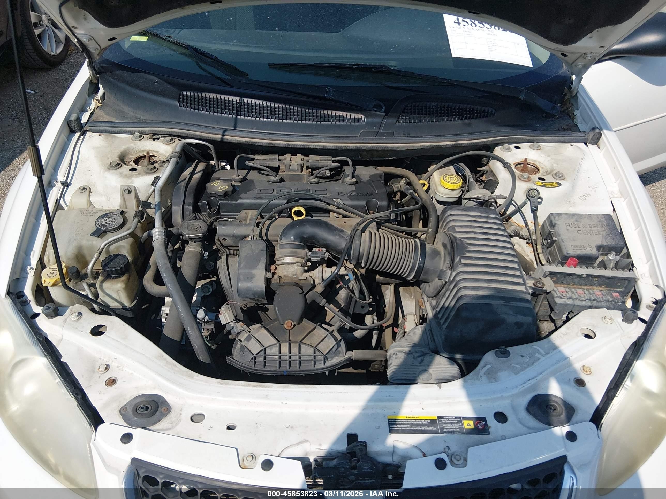2005 Dodge Stratus Sxt White vin: 1B3EL46X55N607483