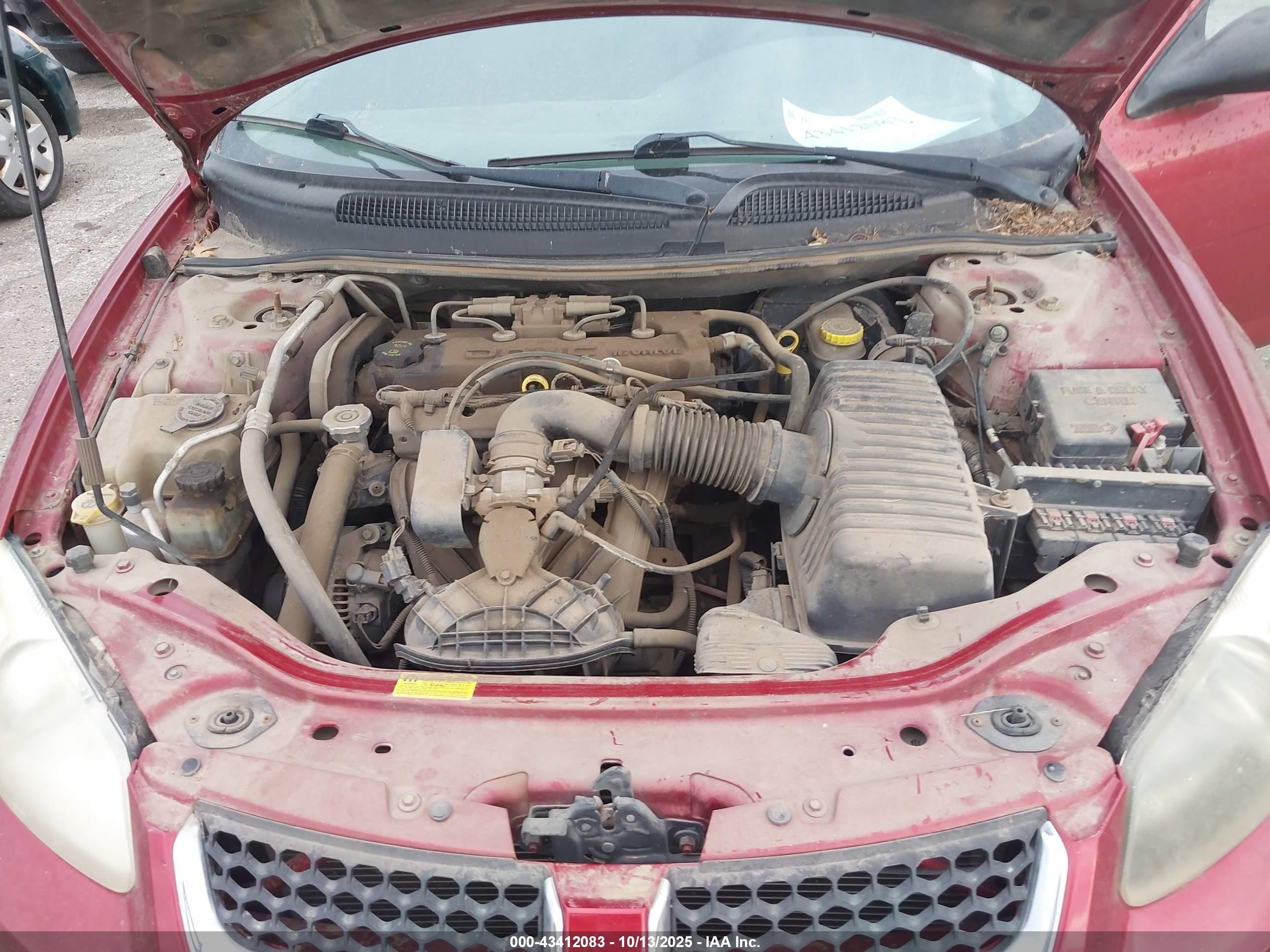 2005 Dodge Stratus Sxt Red vin: 1B3EL46X65N696481
