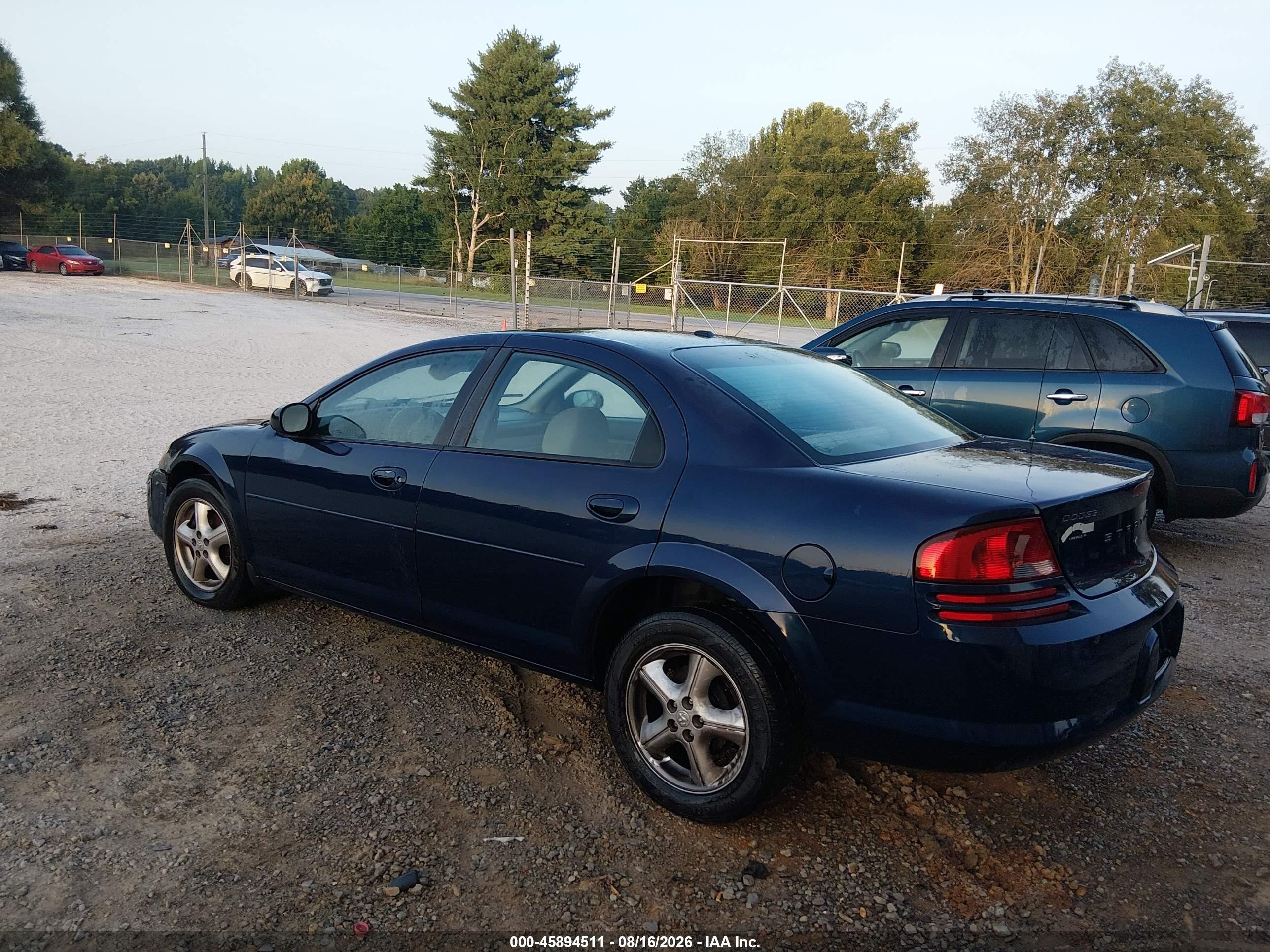 2006 Dodge Stratus Sxt Blue vin: 1B3EL46X86N241181